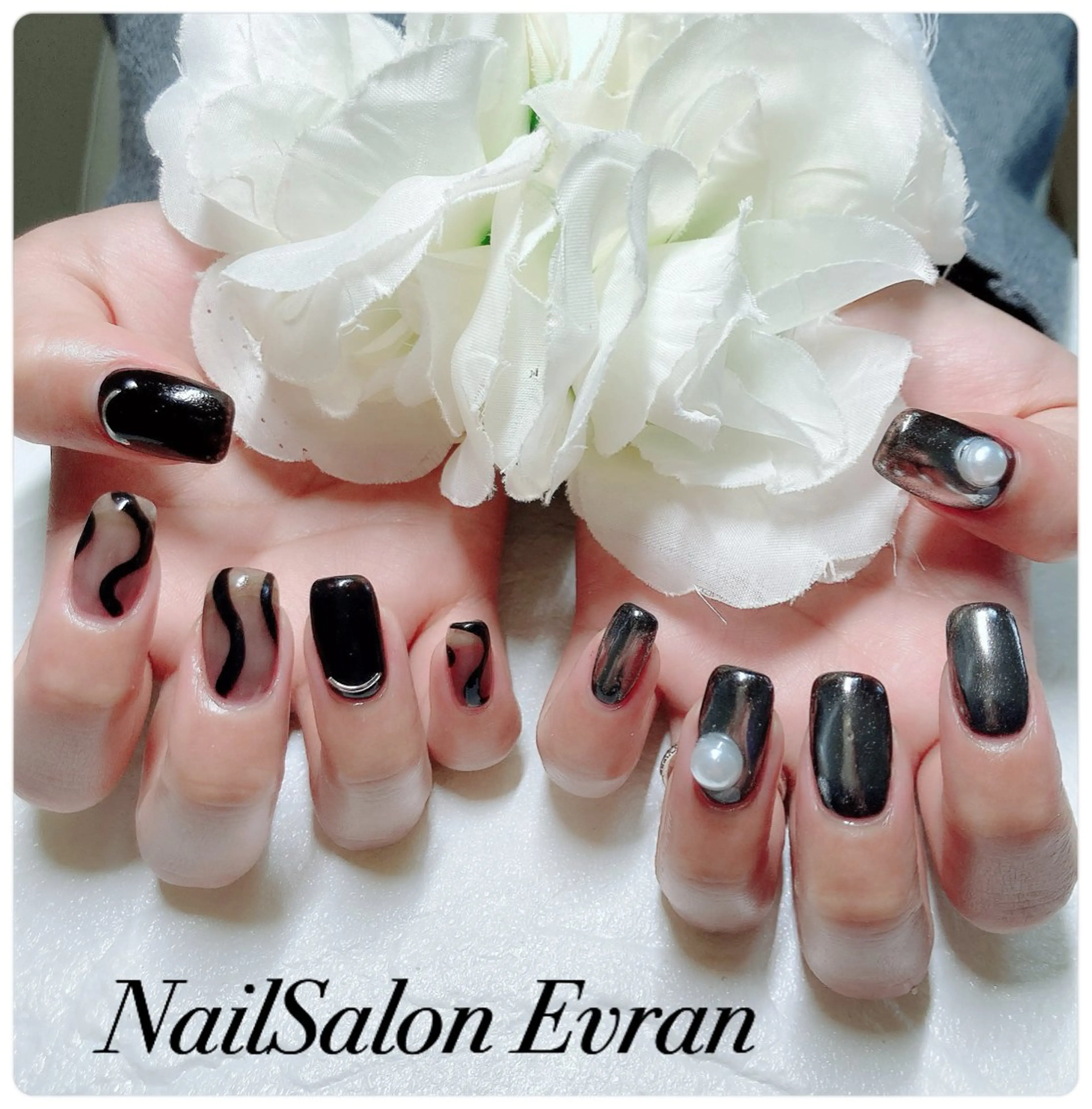 ネイル アートネイル ジェルネイル ワンカラーネイル シンプルネイル ハンドネイル Nail salon Evranのネイルデザイン