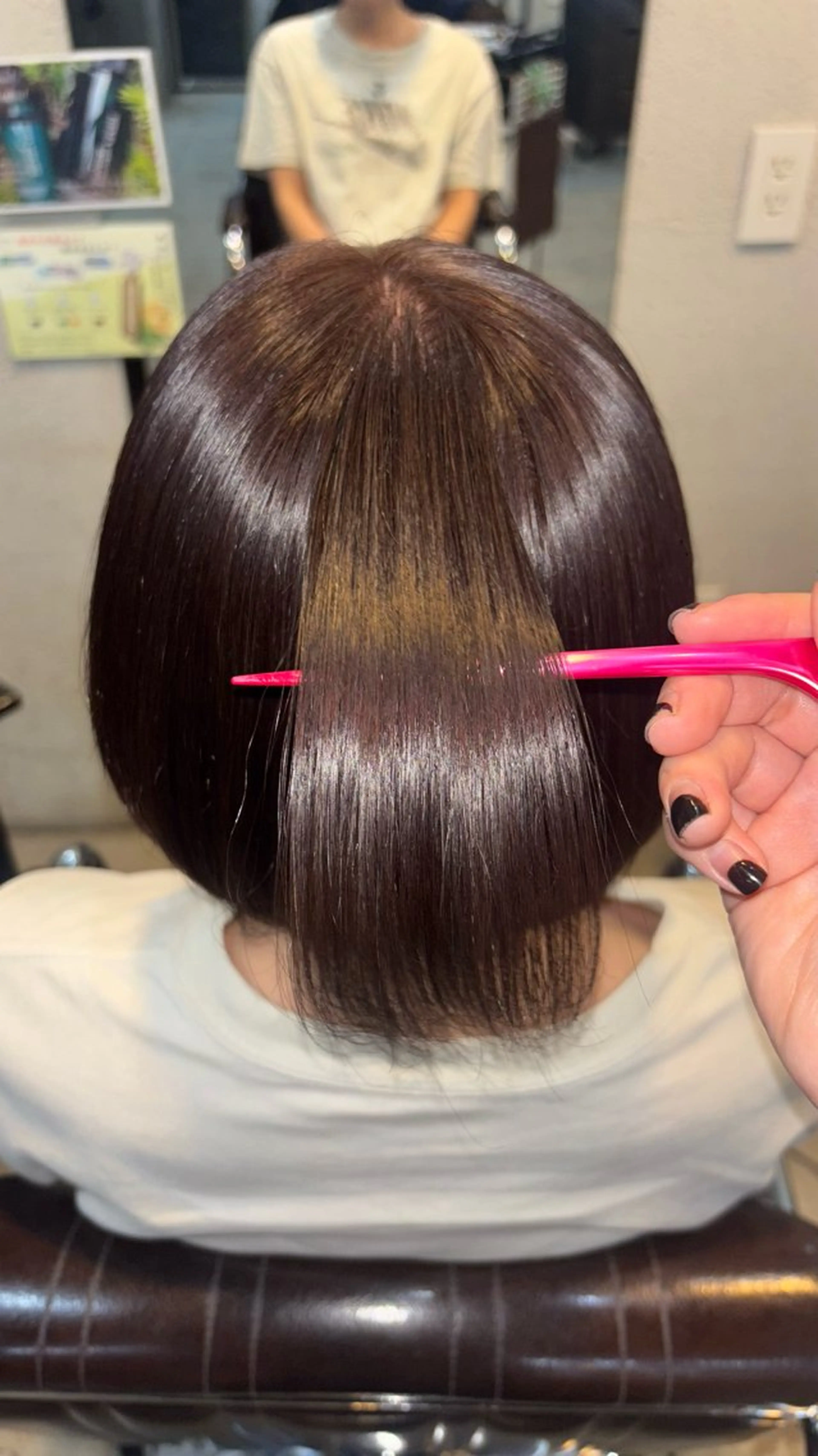 ショート カラー ブラウンカラー 小池 かなこのヘアスタイル