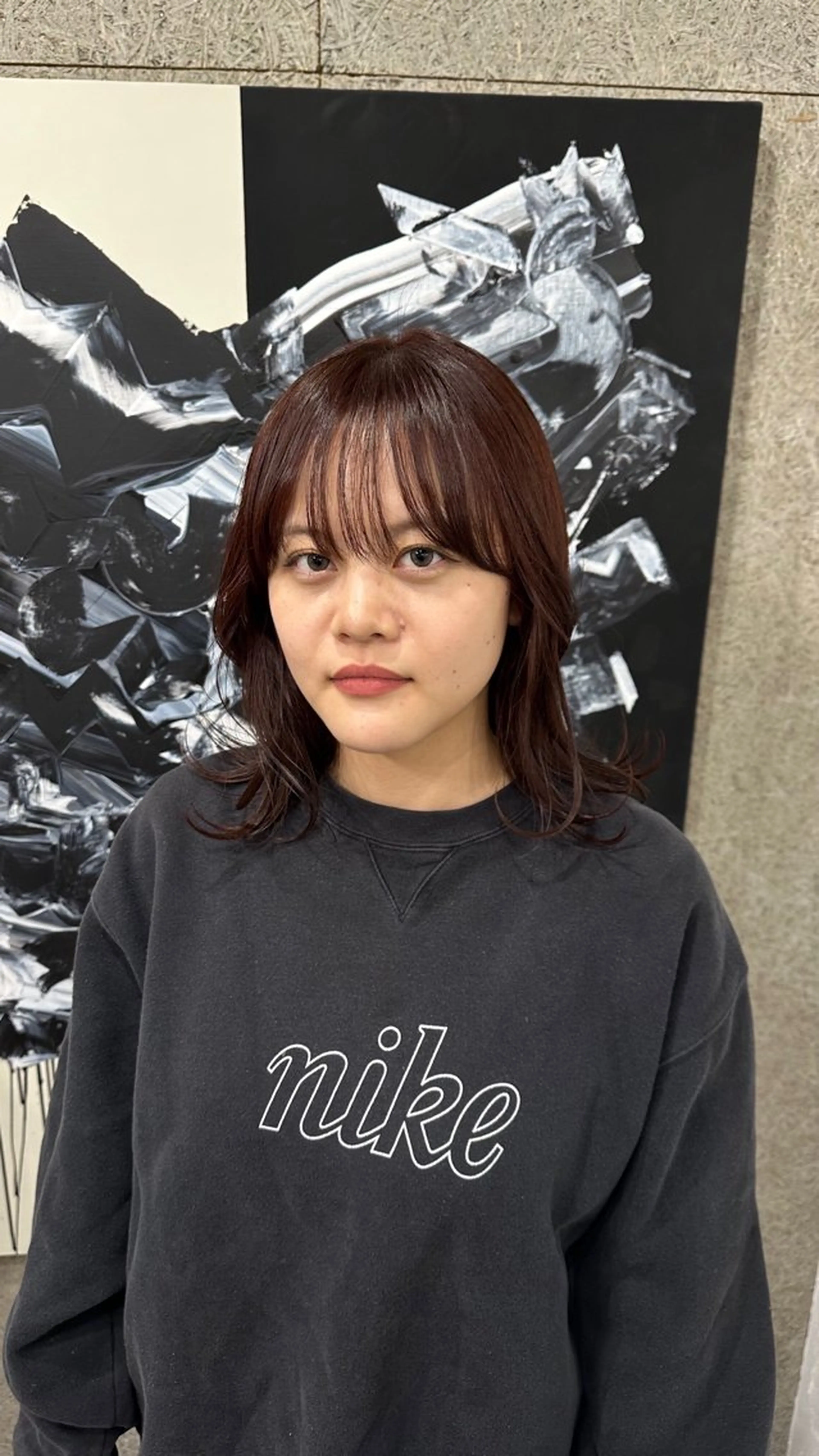 ミディアム Iwama momokaのヘアスタイル