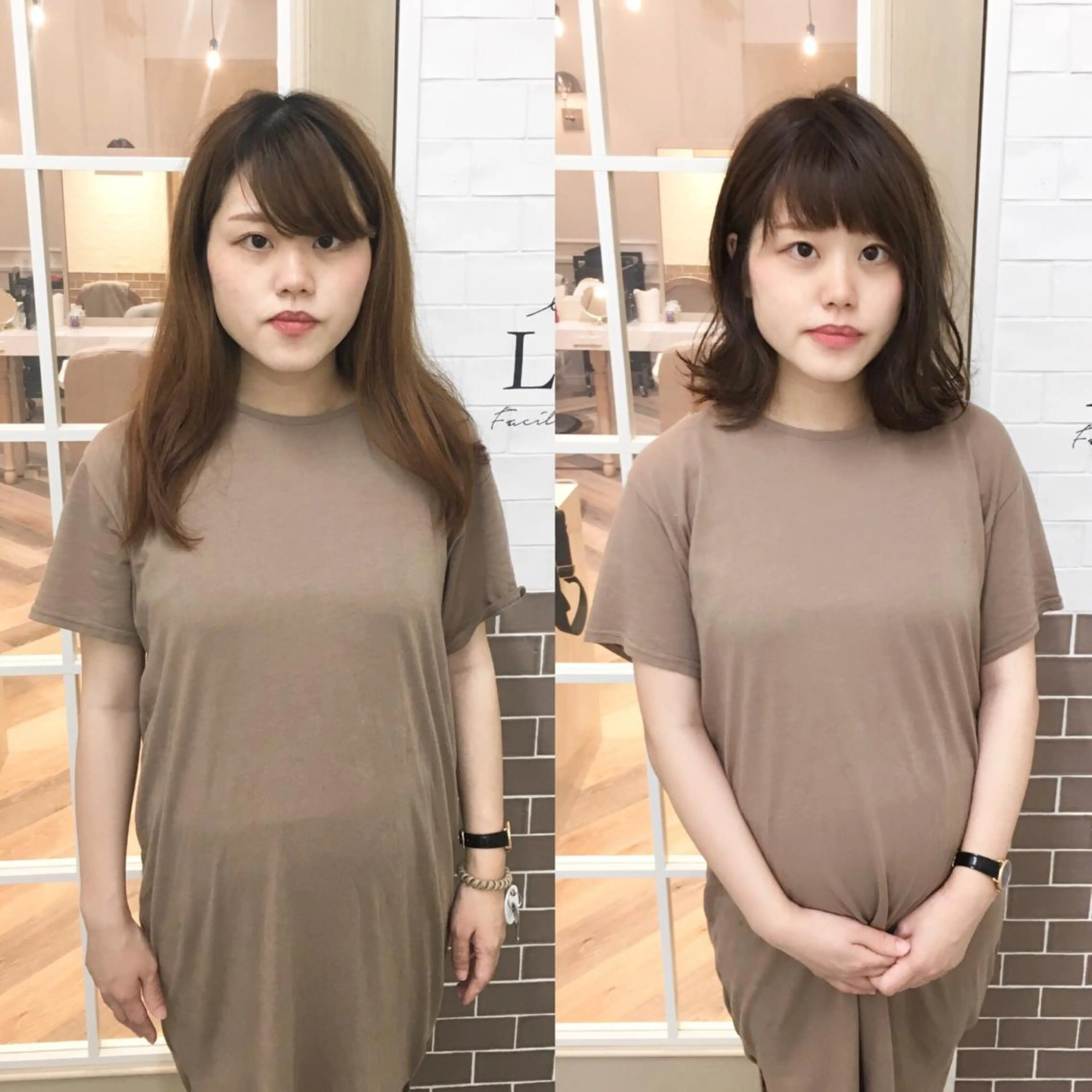 ミディアム カラー カット ヘアカラー トリートメント NoWL所属・大人可愛いショート＊ NoWL栗原隆成のヘアスタイル