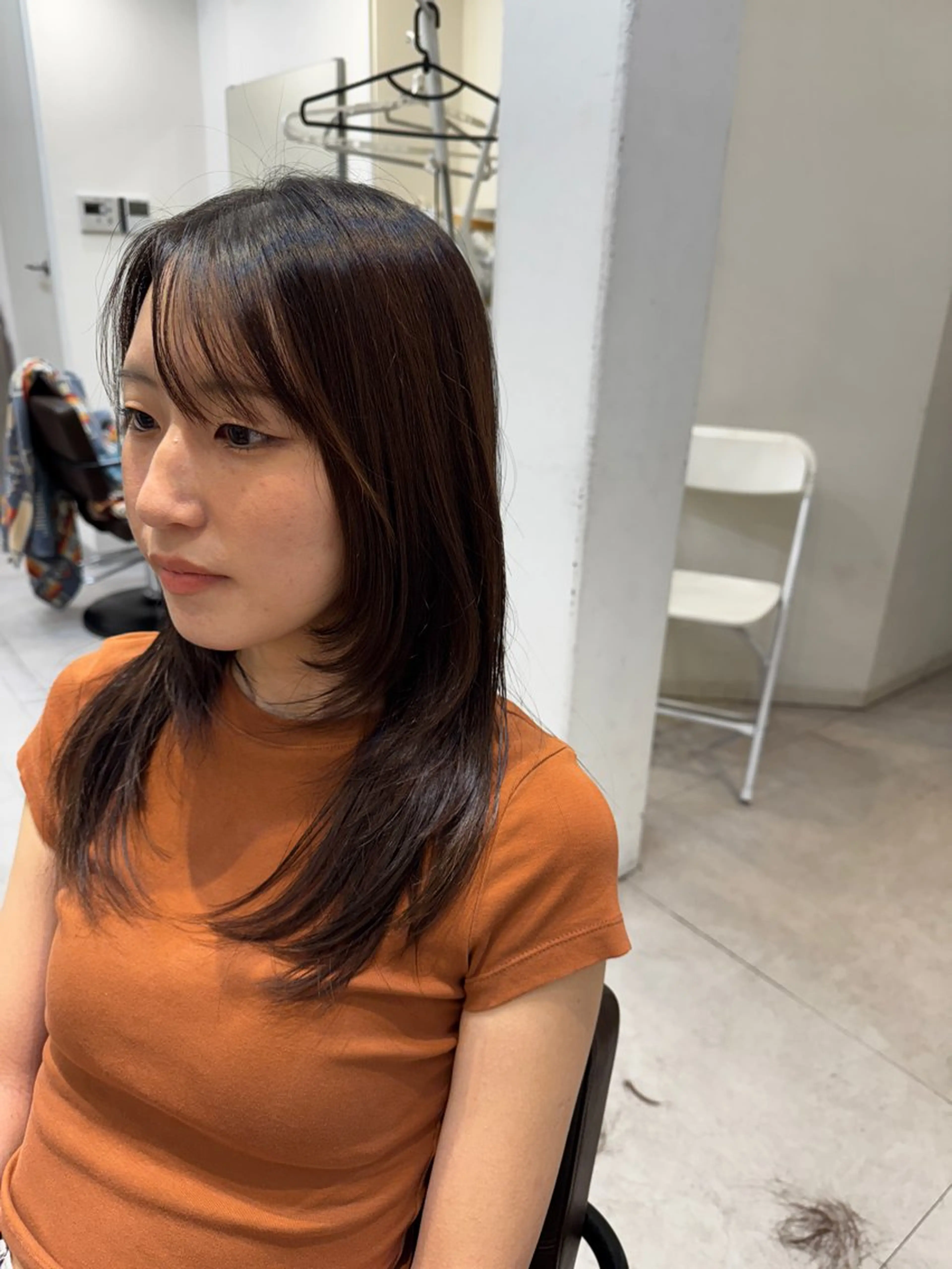ロング カラー レイヤーカット トリートメント Dxxxx III所属・オシャレ女性目線の 大人メンズ❁⃘*.ﾟのヘアスタイル