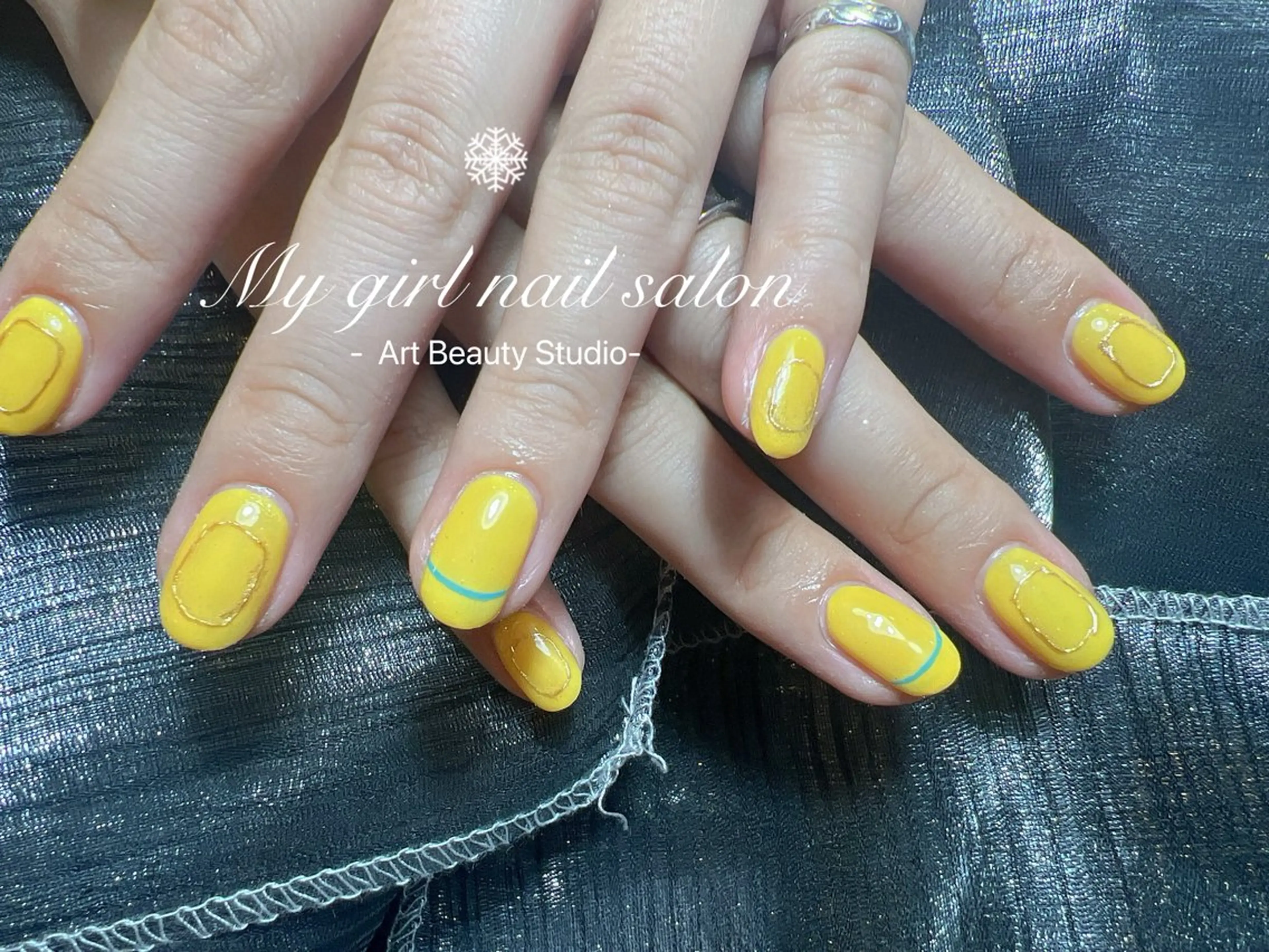 ネイル チークネイル 長さ出し ジェルネイル キラキラネイル マグネットネイル ハンドネイル My Girl nailsalonのネイルデザイン