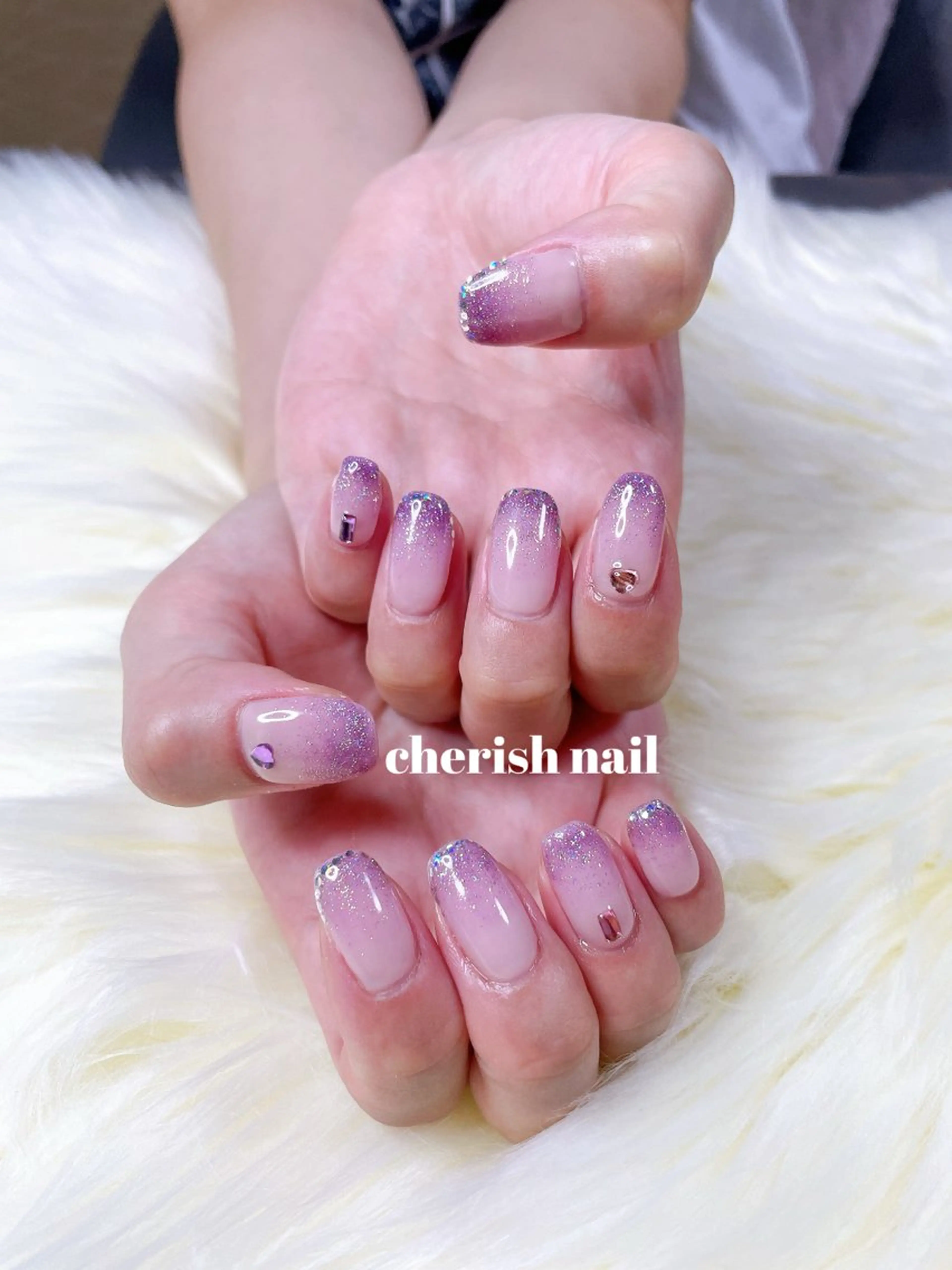 ネイル フレンチネイル グラデーション ハンドネイル cherish nailのネイルデザイン