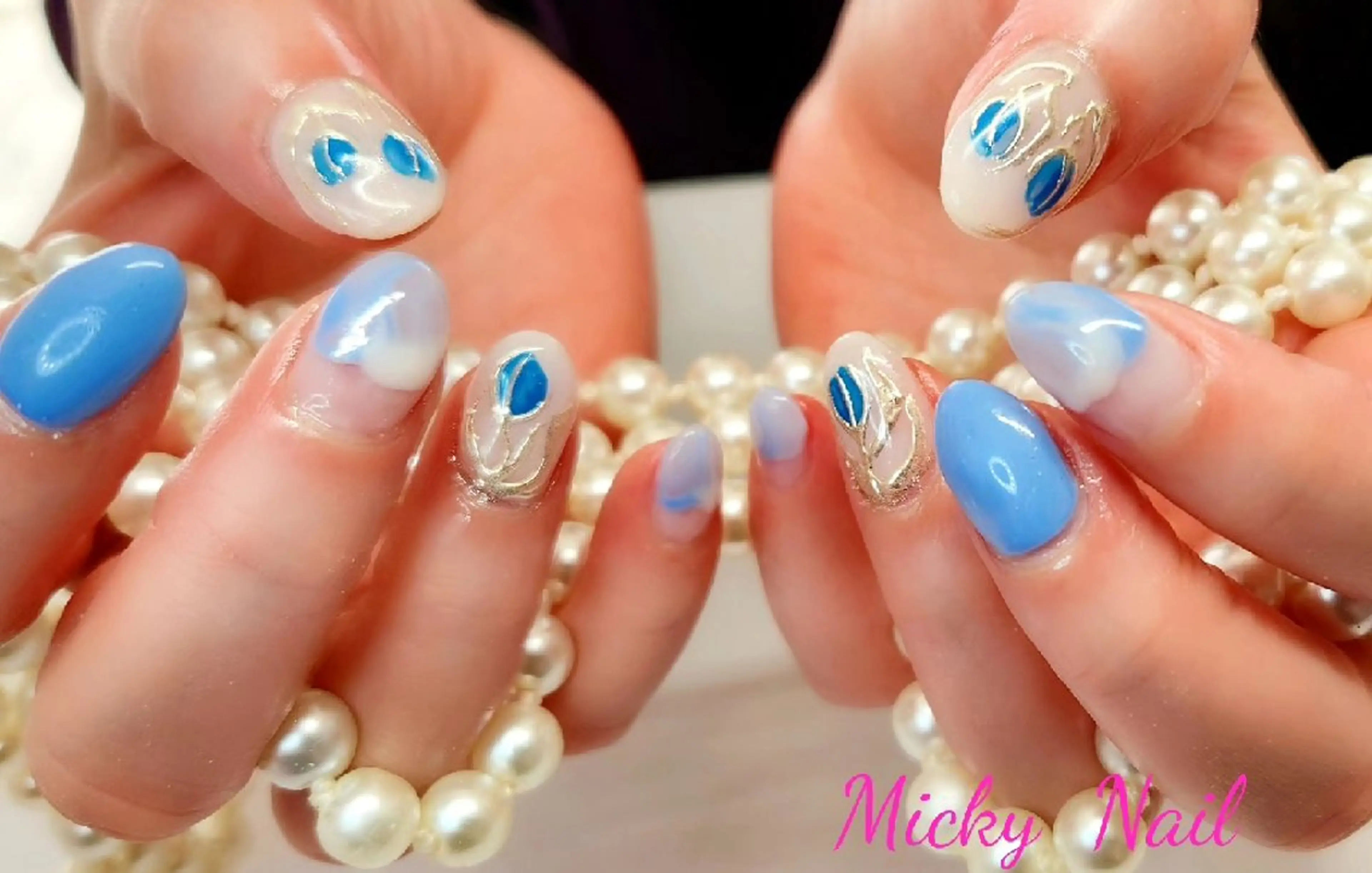 ネイル 春ネイル Micky nail chikushinoのネイルデザイン