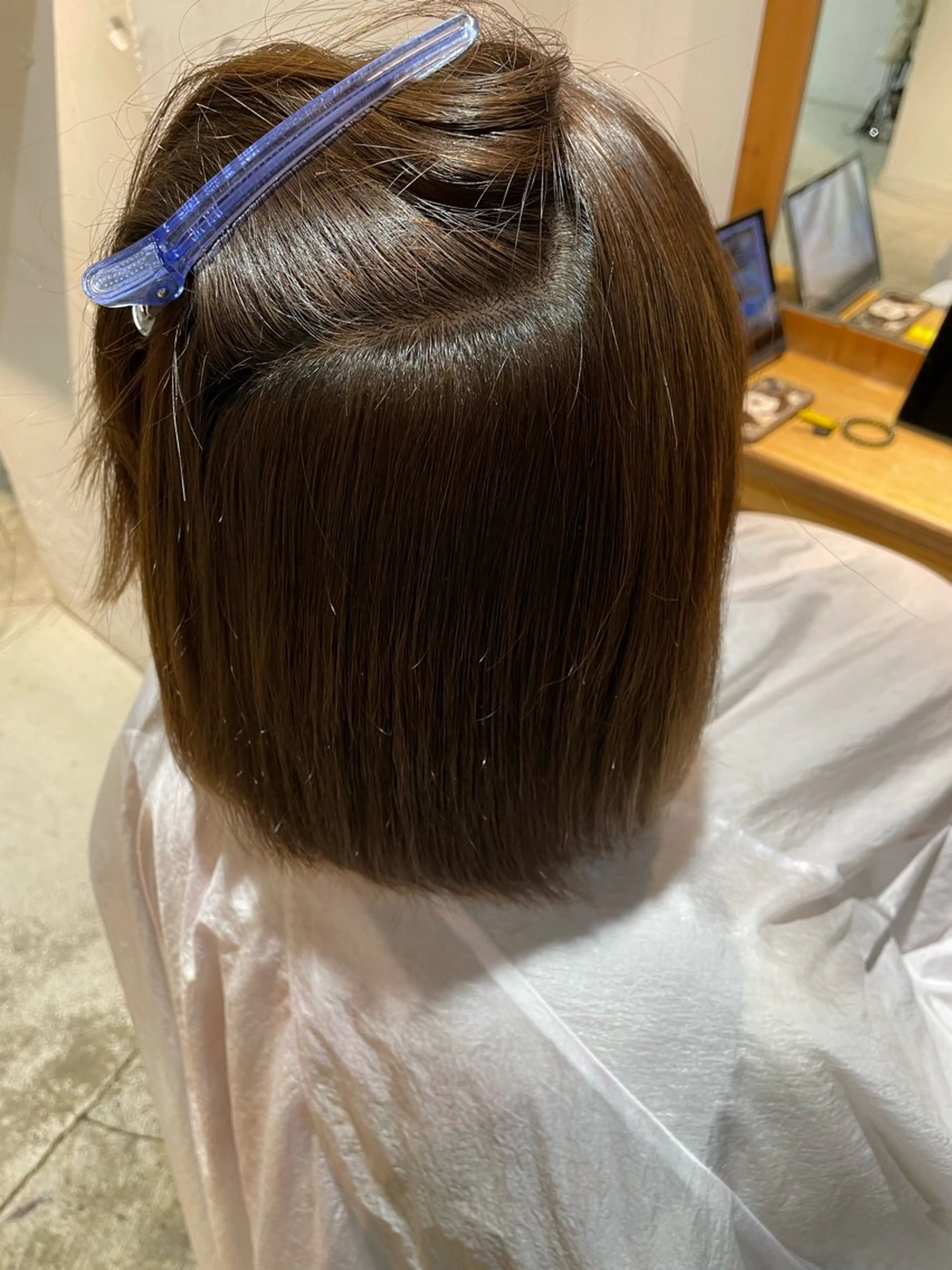 セミロング 縮毛矯正が得意です SORAのヘアスタイル