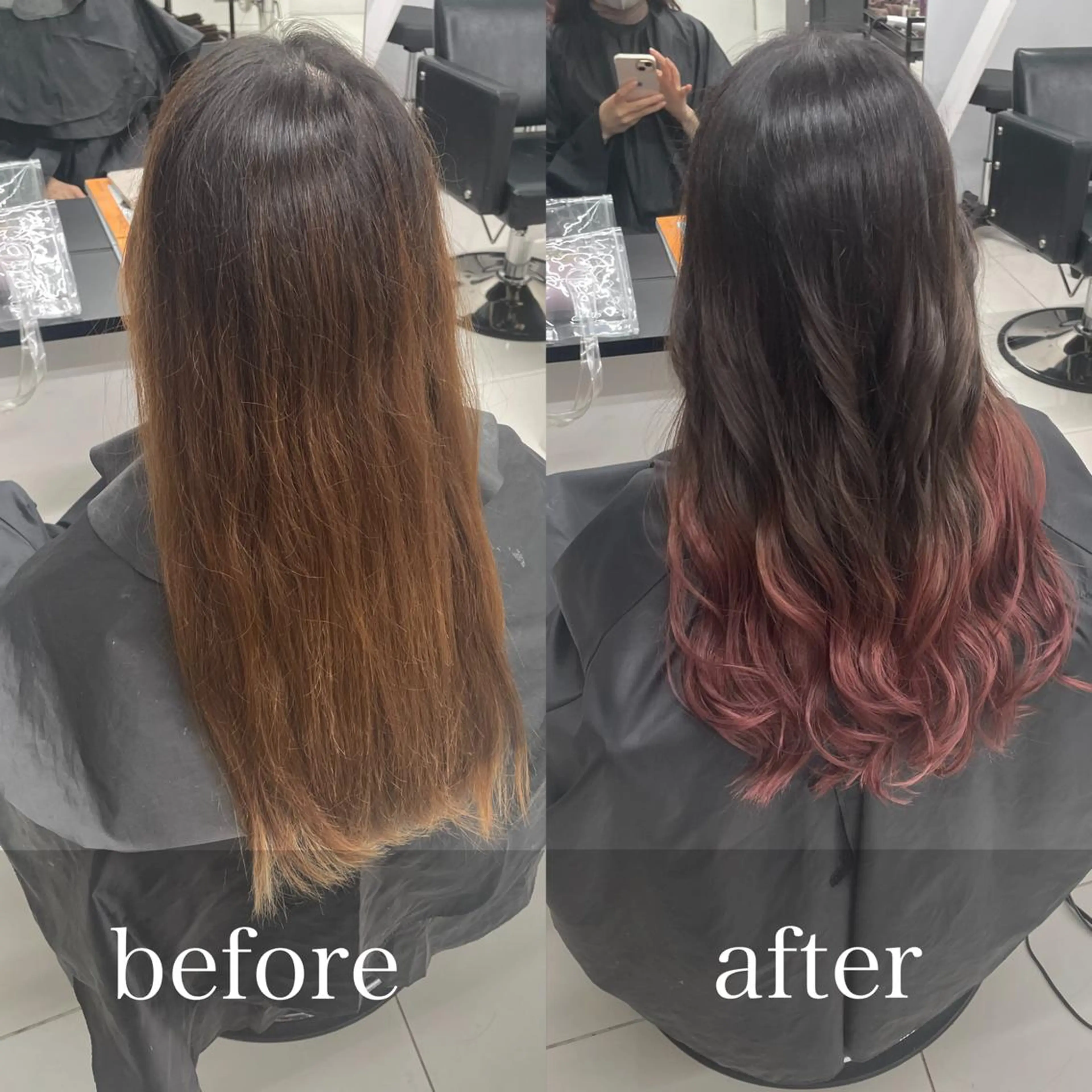 ショート カラー グラデーションカラー ヘアカラー トリートメント ✨無料！カット モデル募集✨夕貴のヘアスタイル