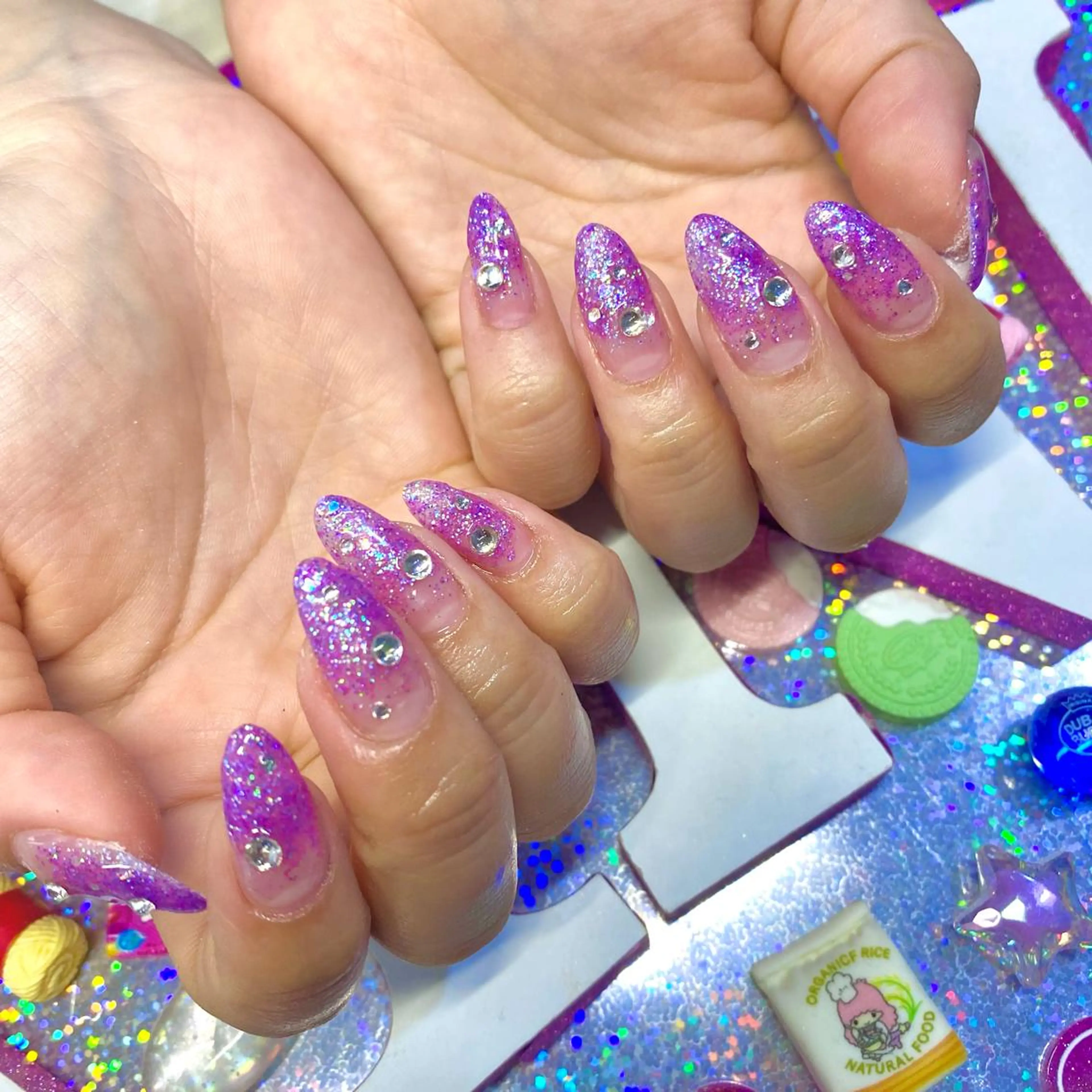 ネイル アートネイル クリアネイル ジェルネイル ニュアンスネイル オフィスネイル 8appy YUKITIN.Bのネイルデザイン