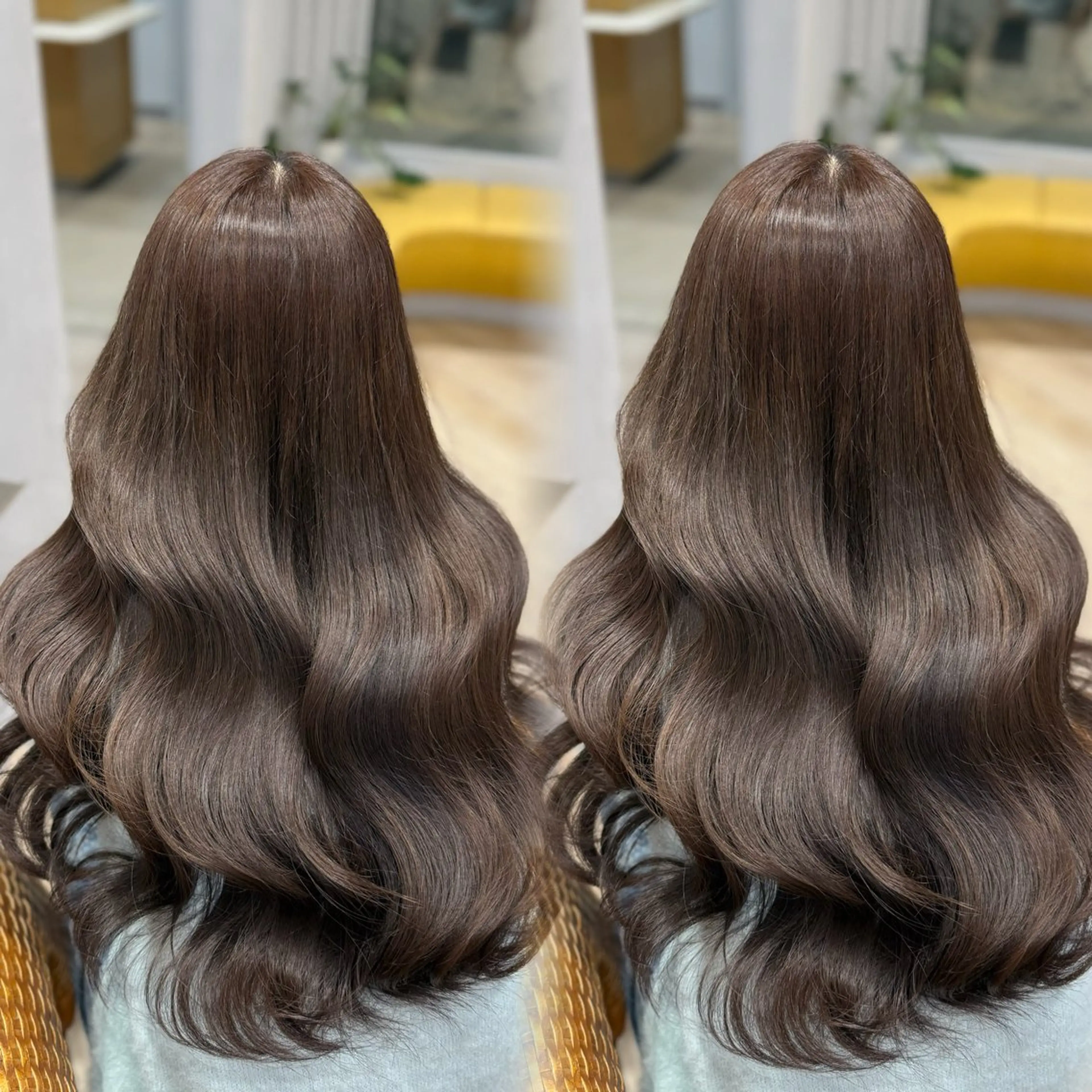 ロング カラー ブラウンカラー ヘアカラー 大久保 凜香のヘアスタイル