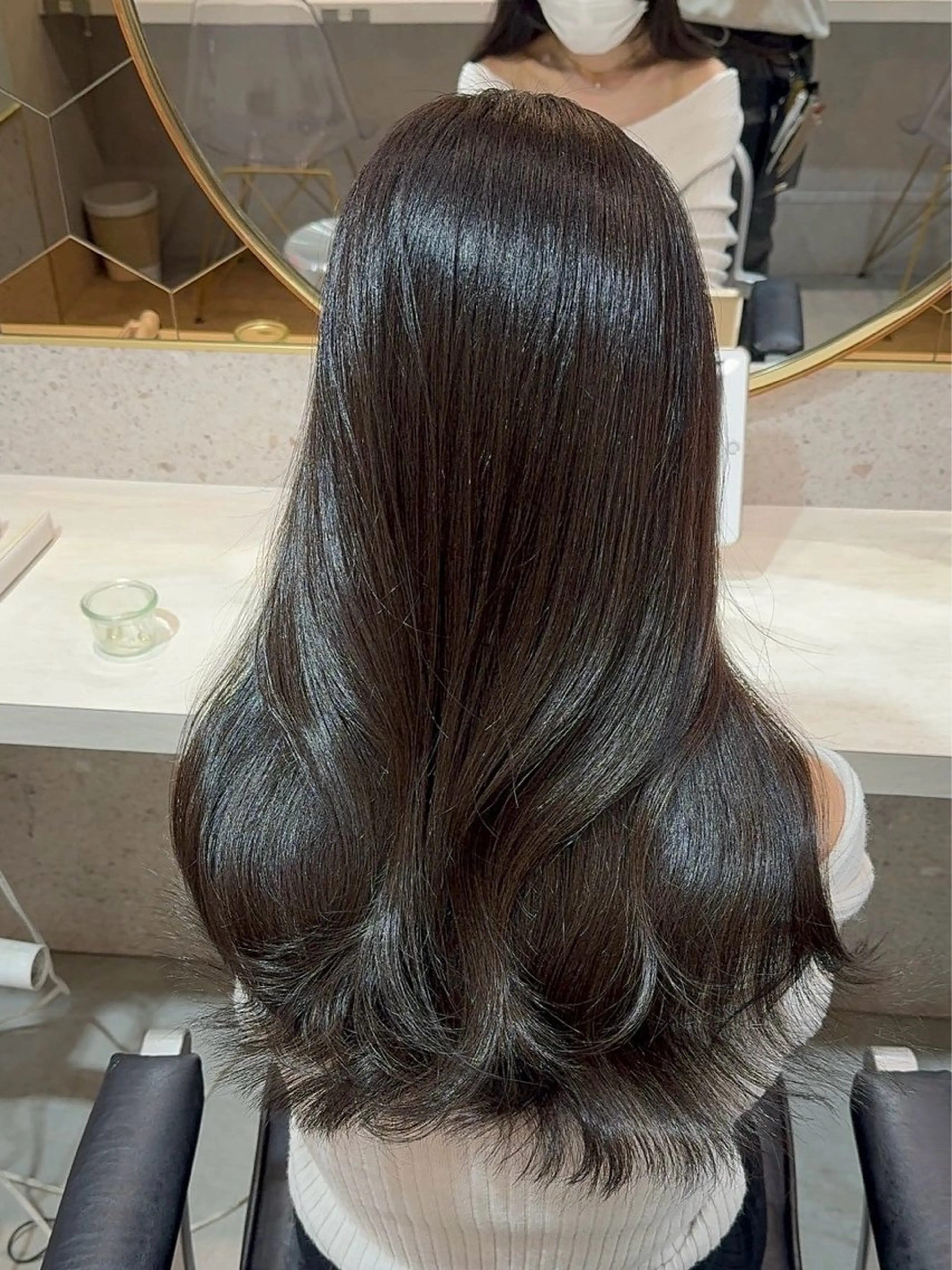 ロング カラー カット ヘアカラー トリートメント 新宿/髪質改善/ボブ 韓国レイヤー大重聖斗のヘアスタイル