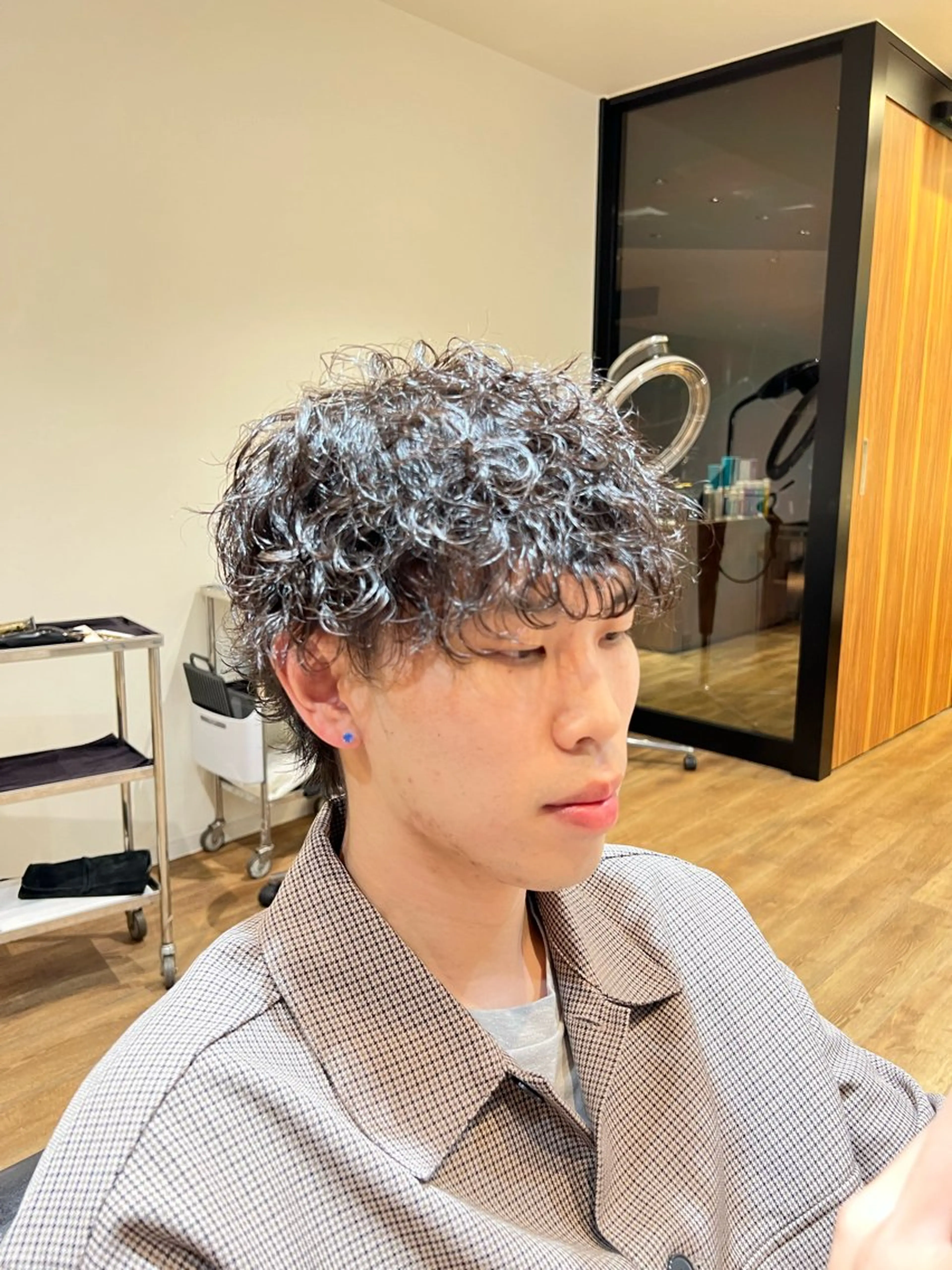 ショート パーマ メンズ カット パーマ FURUSHO 大槻 純也のヘアスタイル