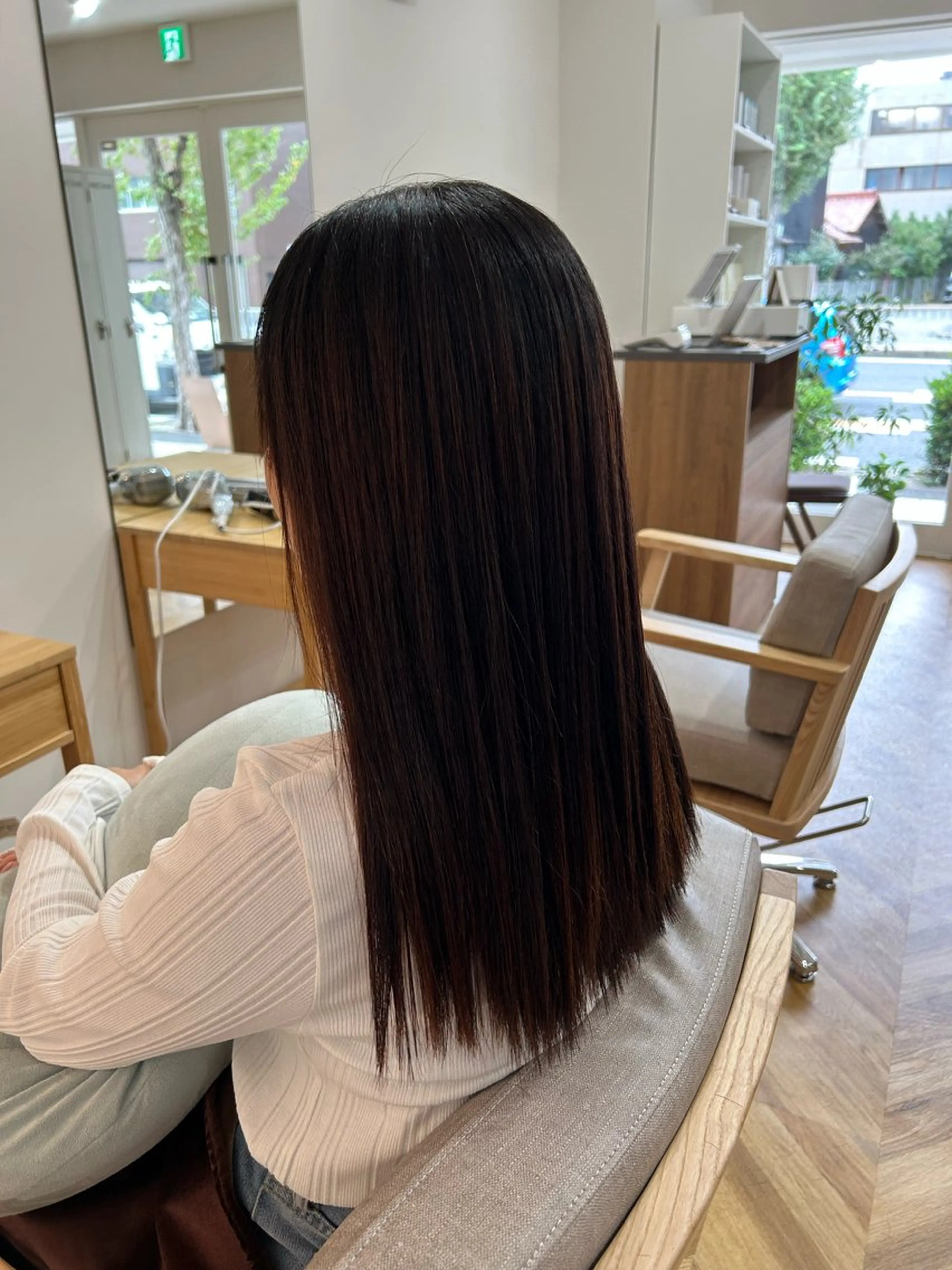 ロング カット 縮毛矯正 櫻井園子🌸 久屋大通/高岳のヘアスタイル