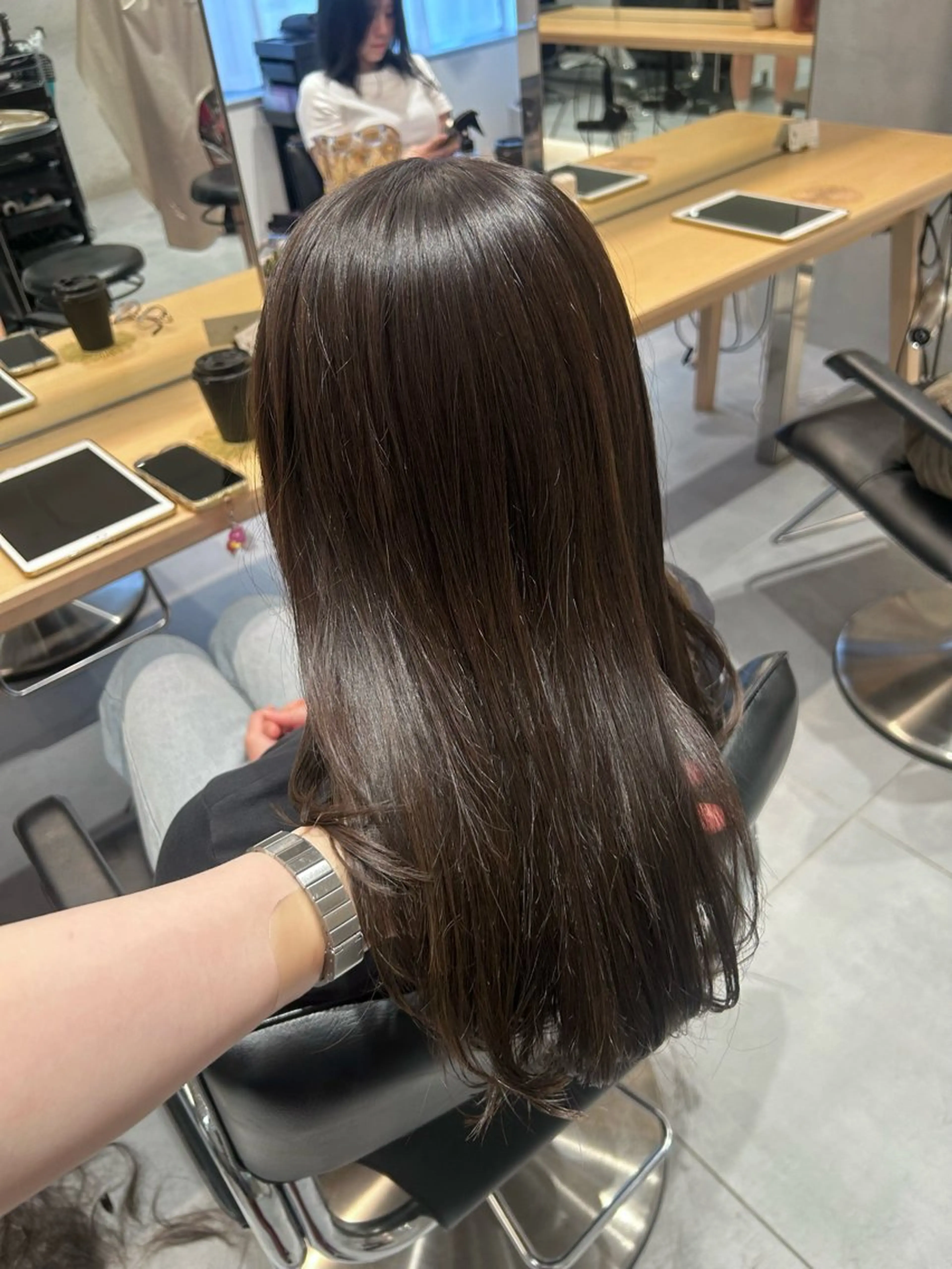 【✂️🎨前髪カット+カラー】前髪カット+高保湿ケアカラー+高保湿シャンプー・トリートメントの写真