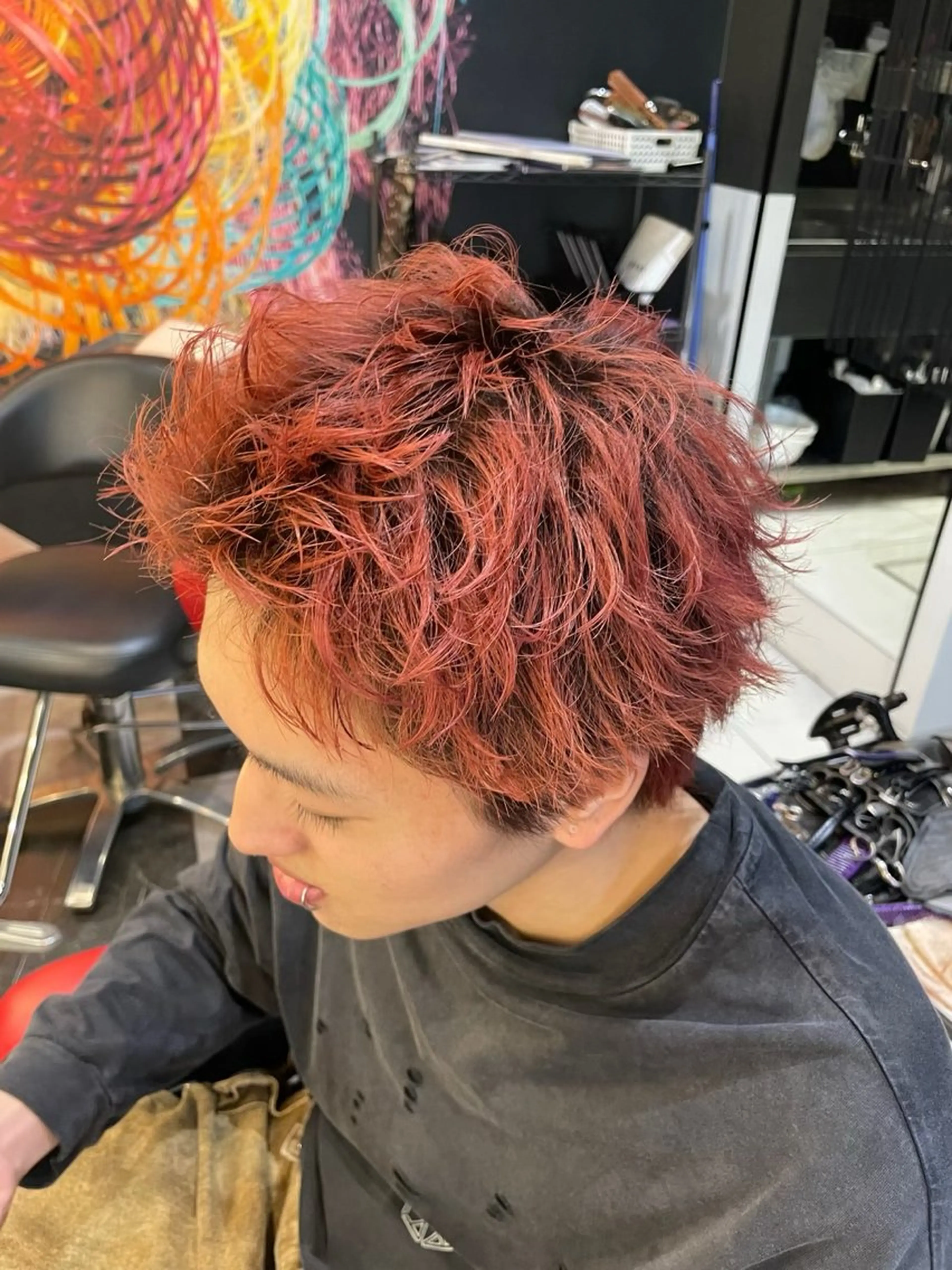 ショート メンズ スパイキーショート ショートヘア 小顔カット カット ヘアカラー 田中 海斗のヘアスタイル