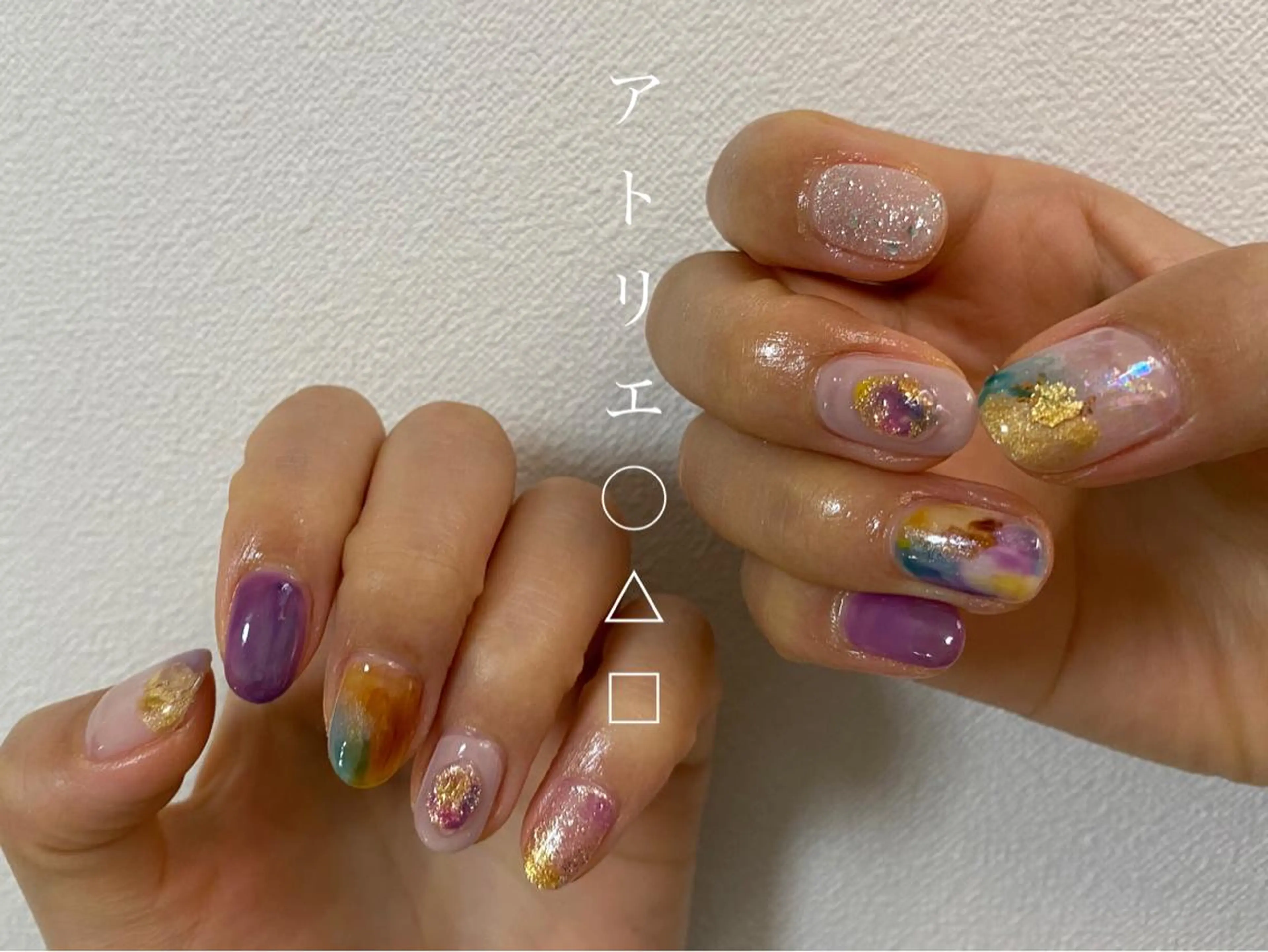 ネイル ハンドネイル アトリエ ○△□のネイルデザイン