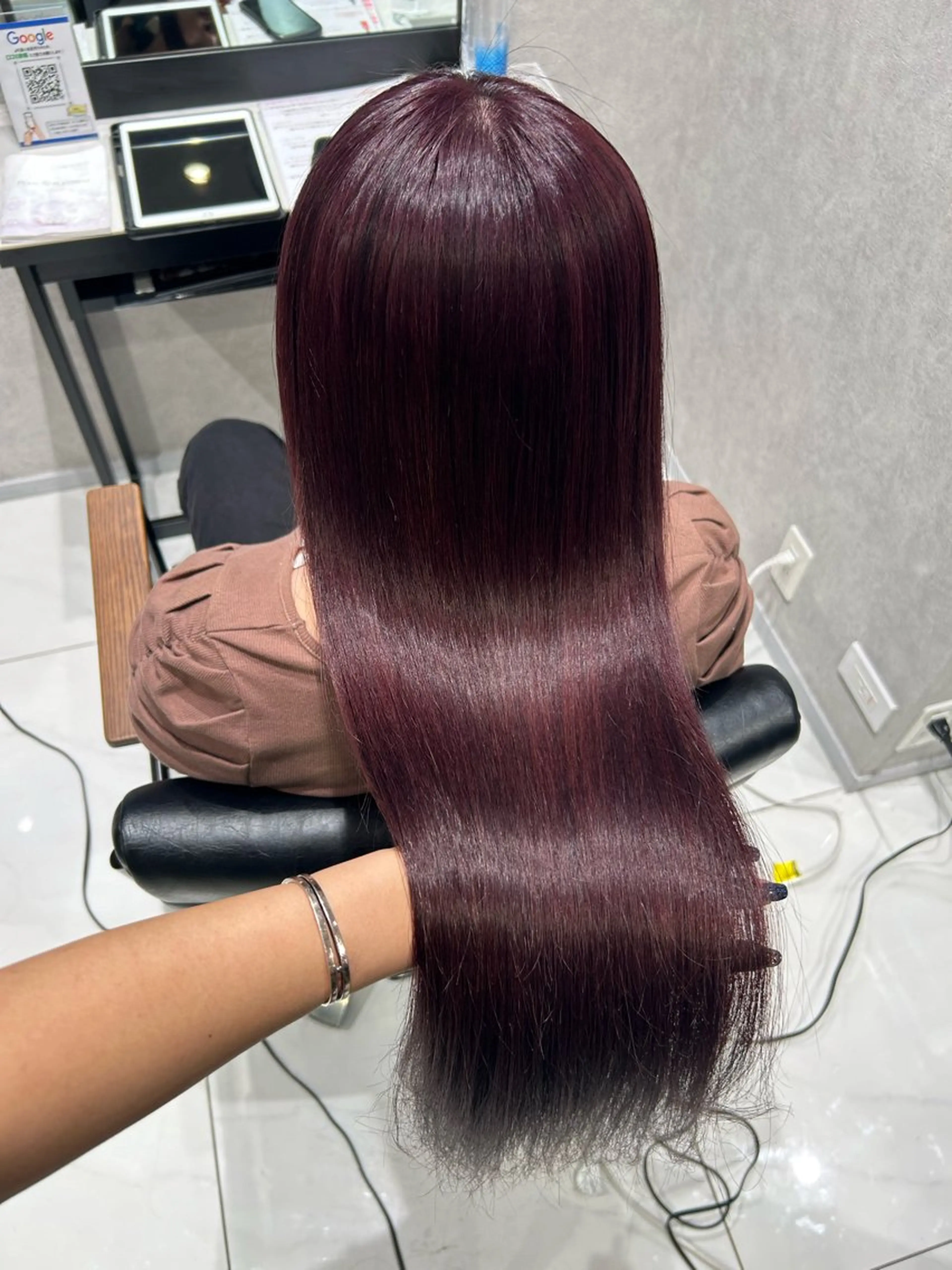 カラー ラベンダーカラー ピンクカラー ピンクラベンダー カット ヘアカラー トリートメント 透明感カラー💙 束感まつげ🪼海月のヘアスタイル