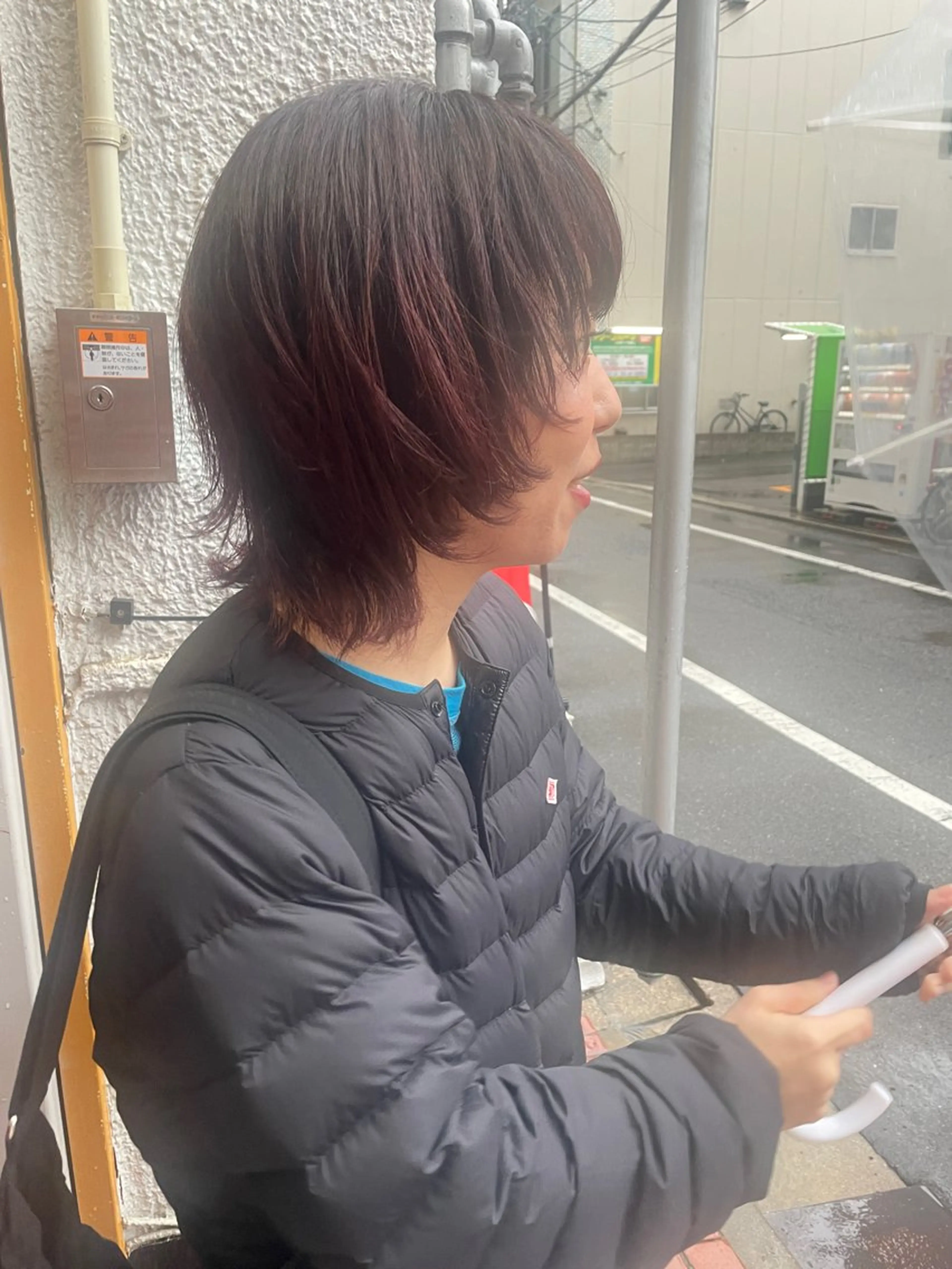 ミディアム カラー ウルフカット カット ヘアカラー トリートメント さの あやねのヘアスタイル