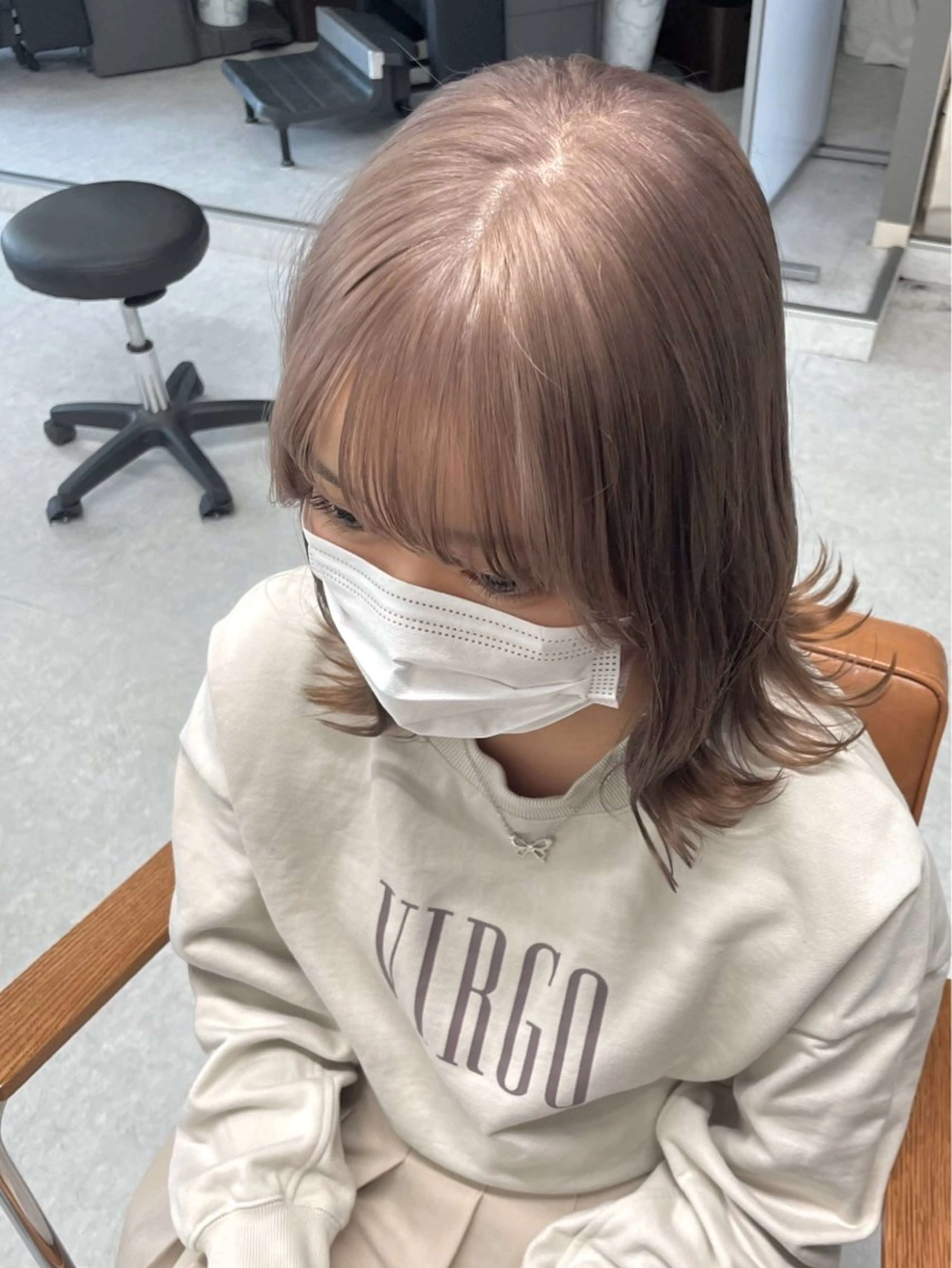ミディアム カラー 🧸ミルクティー🧸 kousei🧸のヘアスタイル