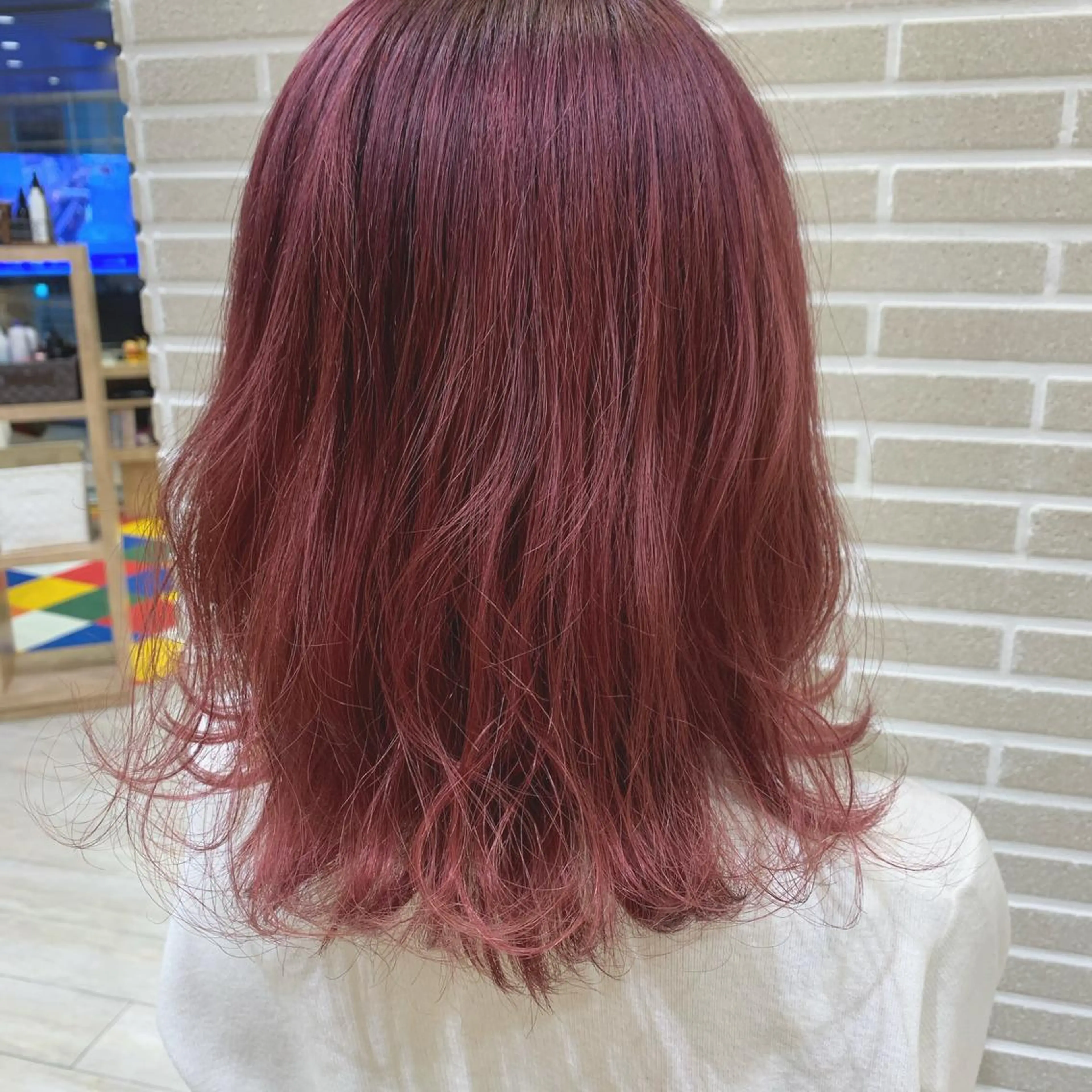 ミディアム カット ヘアカラー トリートメント amie三ノ宮所属・潟上 菜摘のヘアスタイル