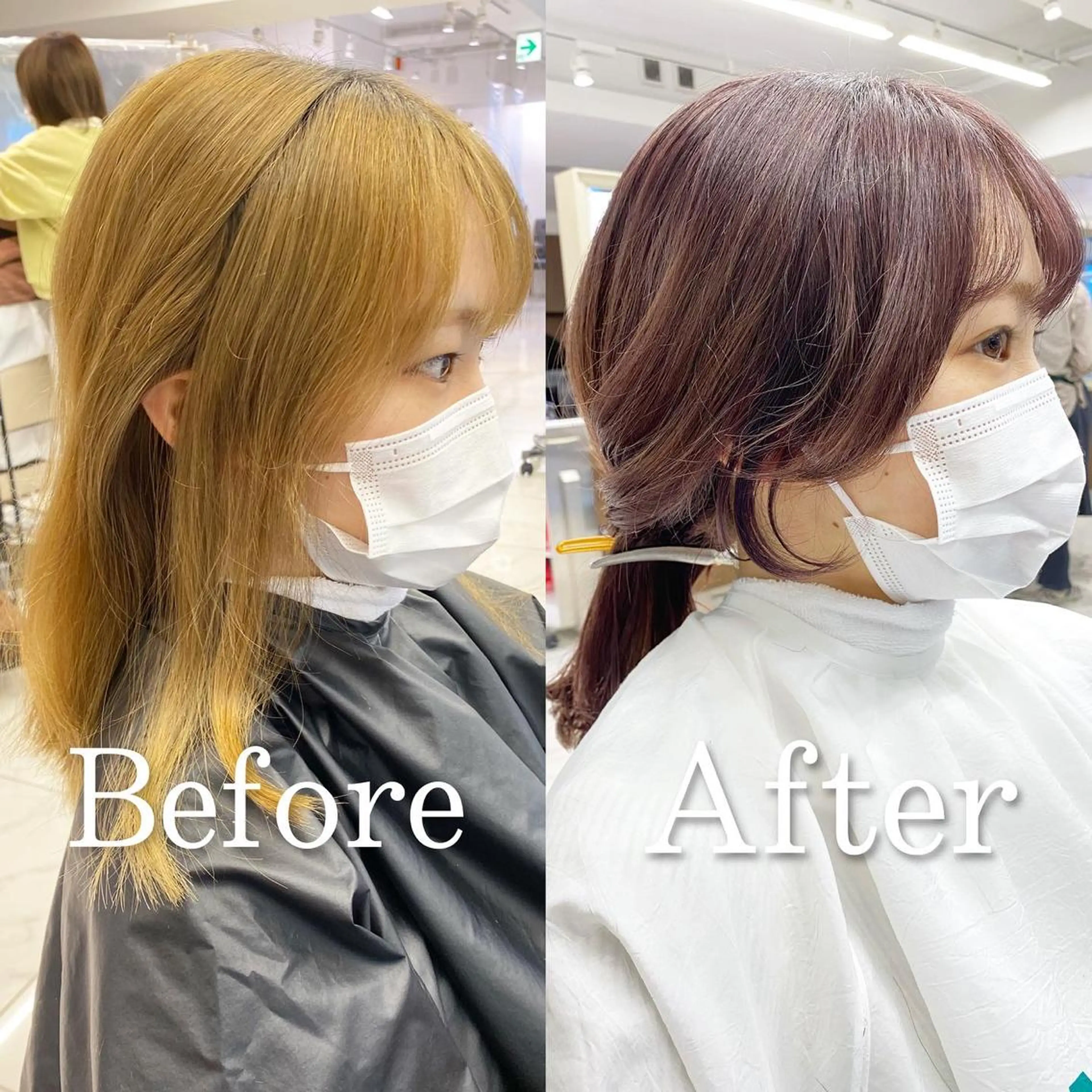 ミディアム カラー カット ヘアカラー 西山梨々/ボブ/ ショート/レイヤーのヘアスタイル