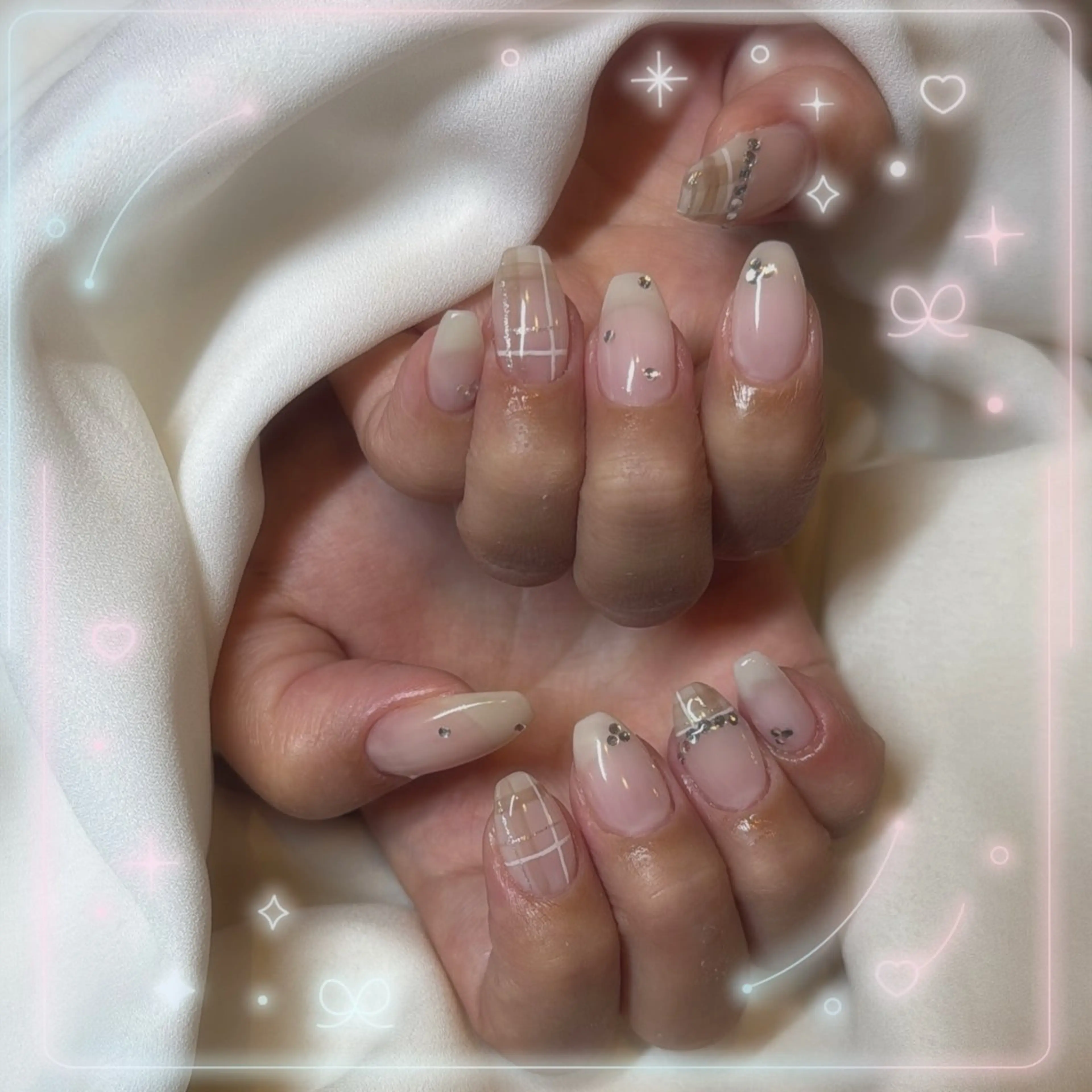 ⟡持ち込みデザイン໒꒱ ﾟ【オフ込】ワンカラー￥𝟑,𝟖𝟓𝟎~(アート別途𝟏𝟏𝟎円~/𝟏本)の写真