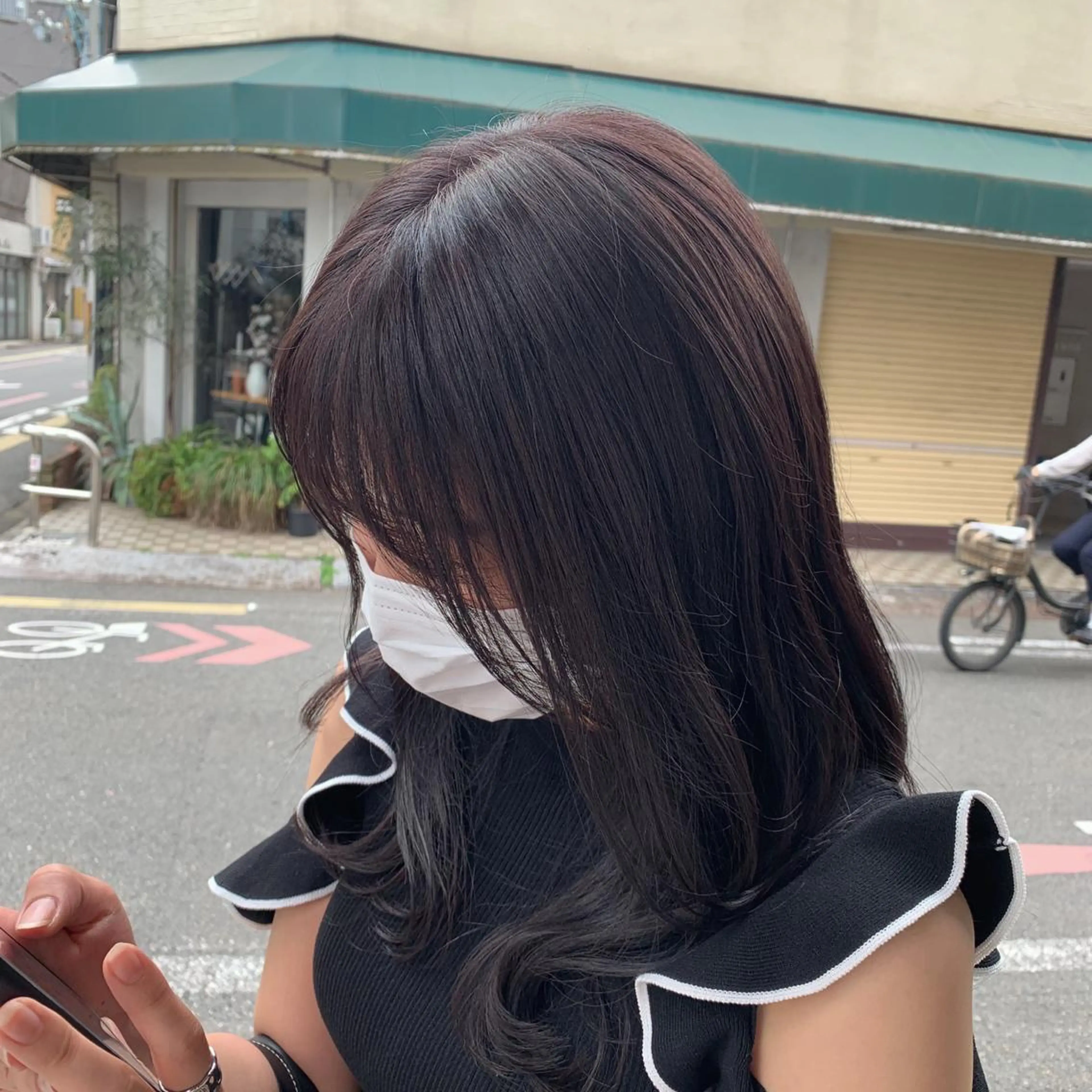 セミロング カラー SALOWIN京都河原町suite店所属・うる艶カラー／ 髪質改善／arisaのヘアスタイル