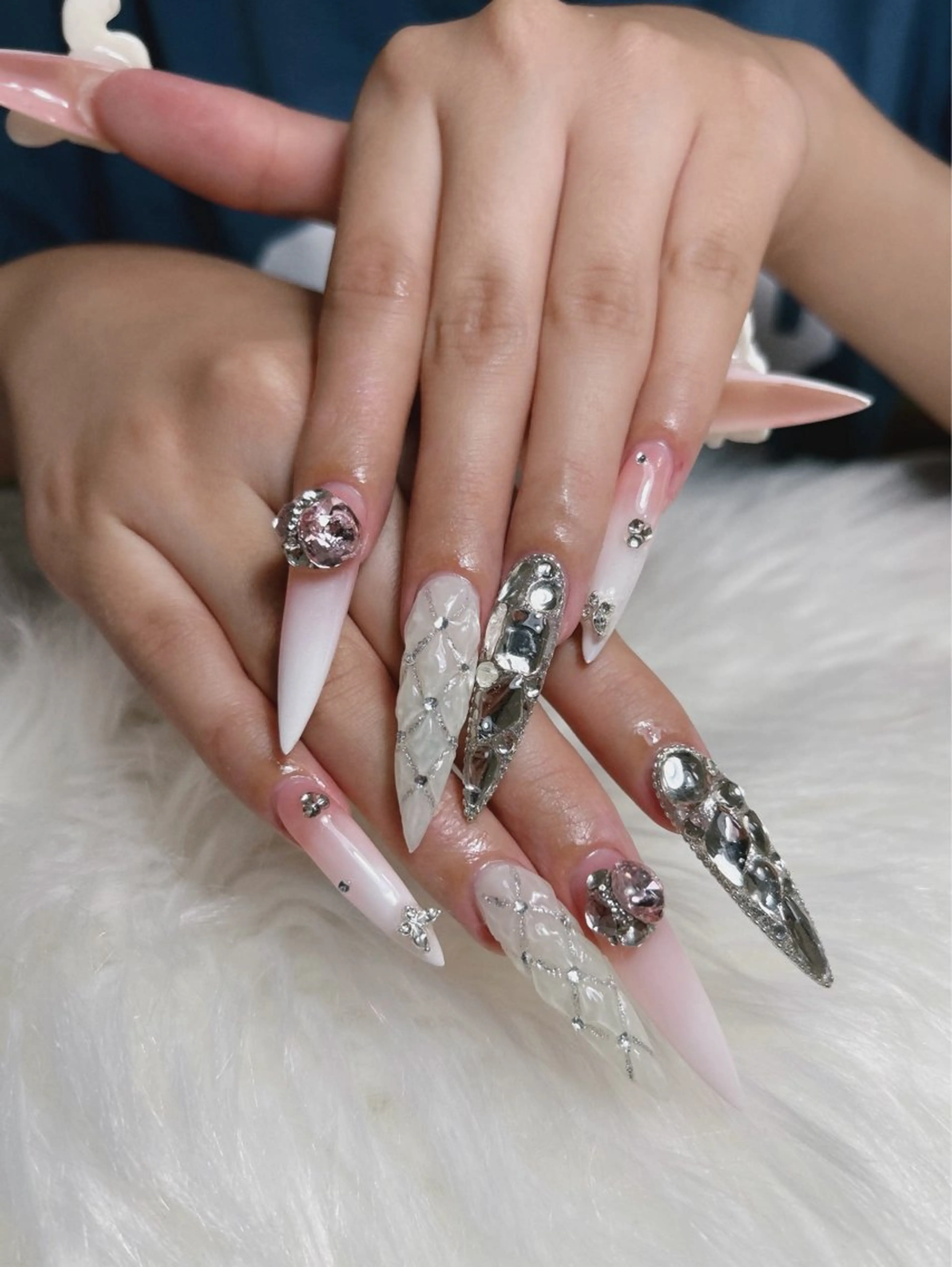 ネイル ロングネイル ハンドネイル Chan nailsのネイルデザイン