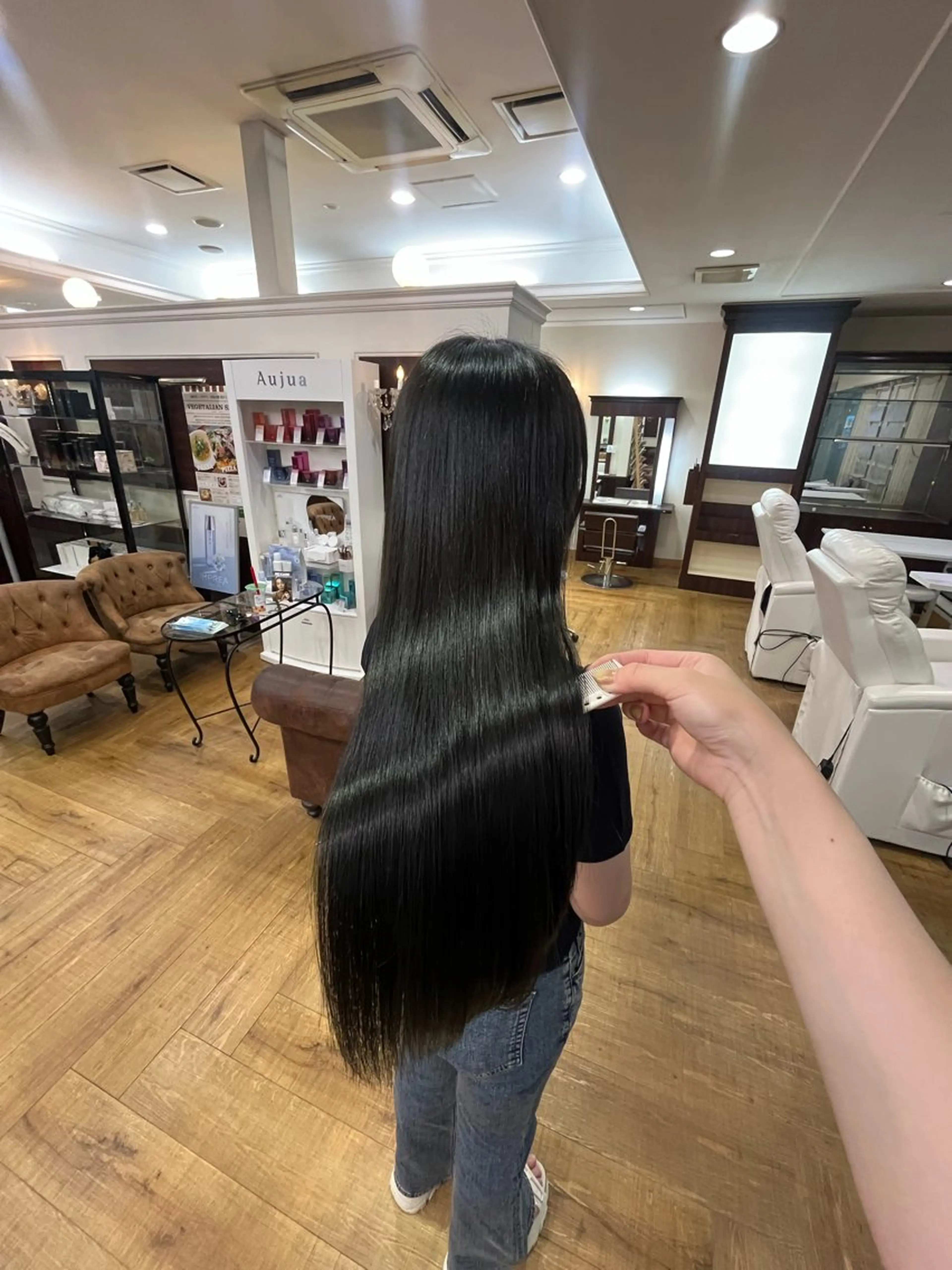 カット＋縮毛矯正＋1ステップトリートメントの写真