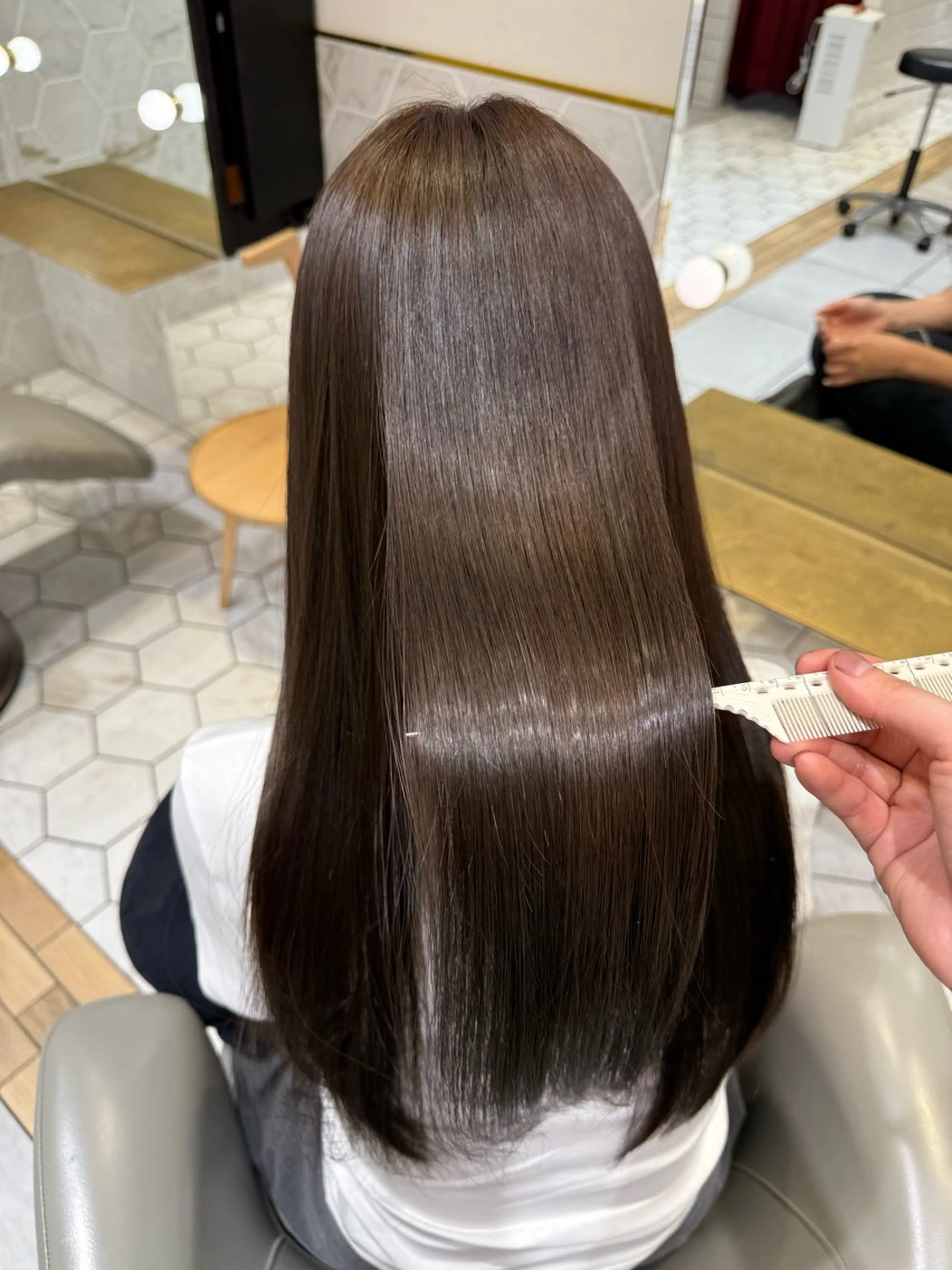 カラー ショコラグレージュ グレージュ ヘアカラー costes 栄/ rikoのヘアスタイル