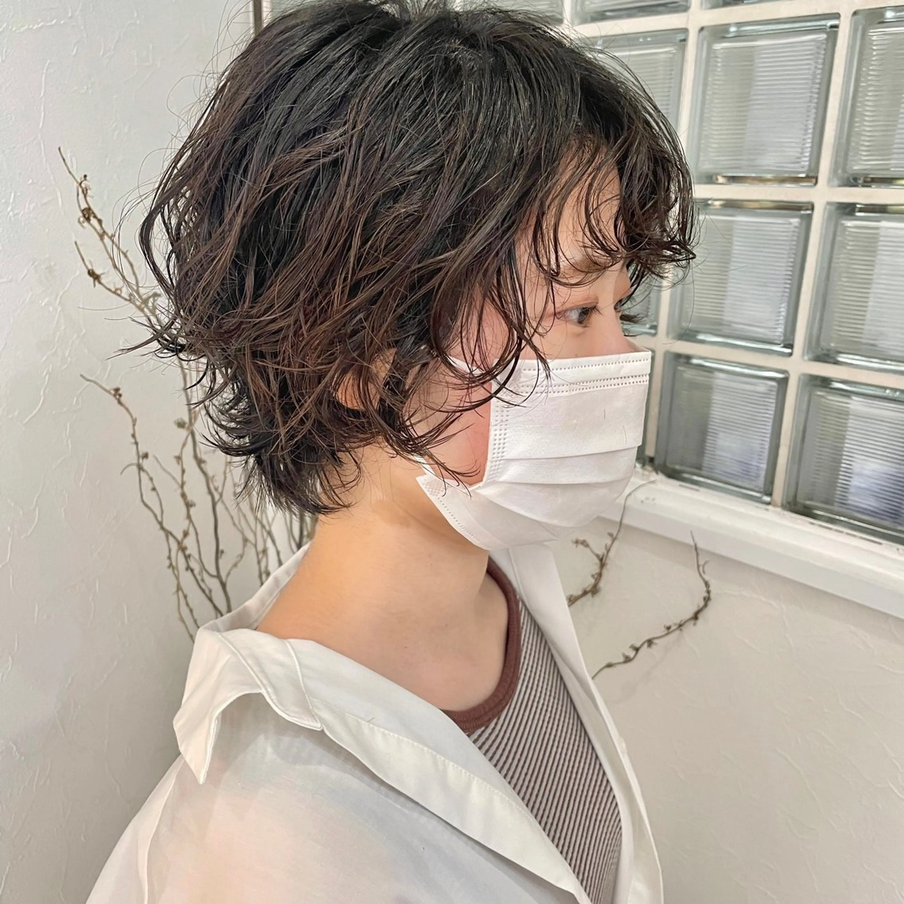 ショート パーマ カット パーマ YUKO/ 似合わせ韓国風パーマのヘアスタイル