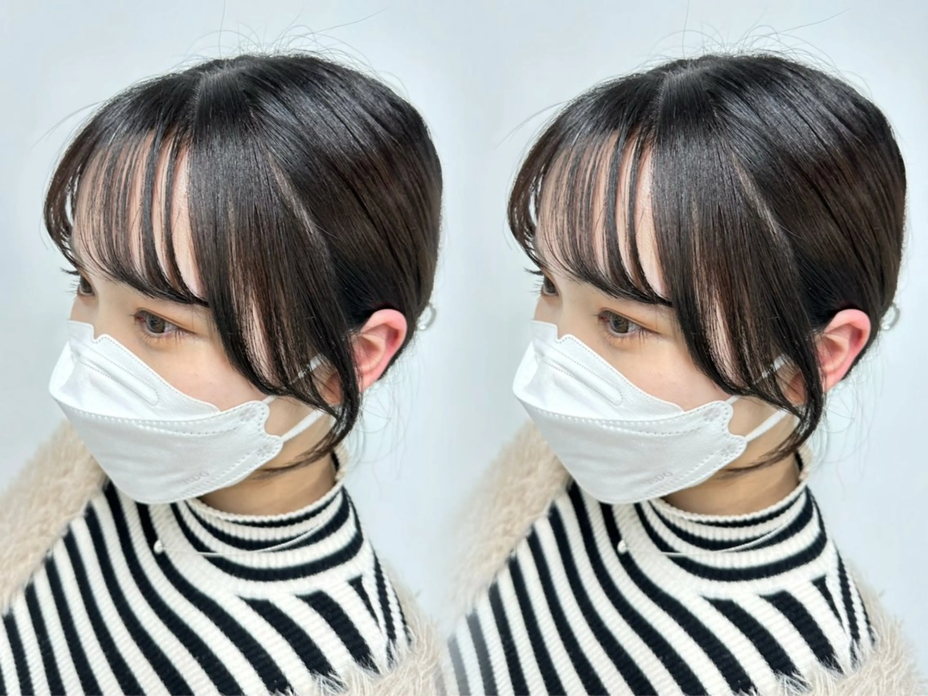 結んでいてもおろしていても可愛い似合わせ前髪・お顔周りカット🩰🫧の写真