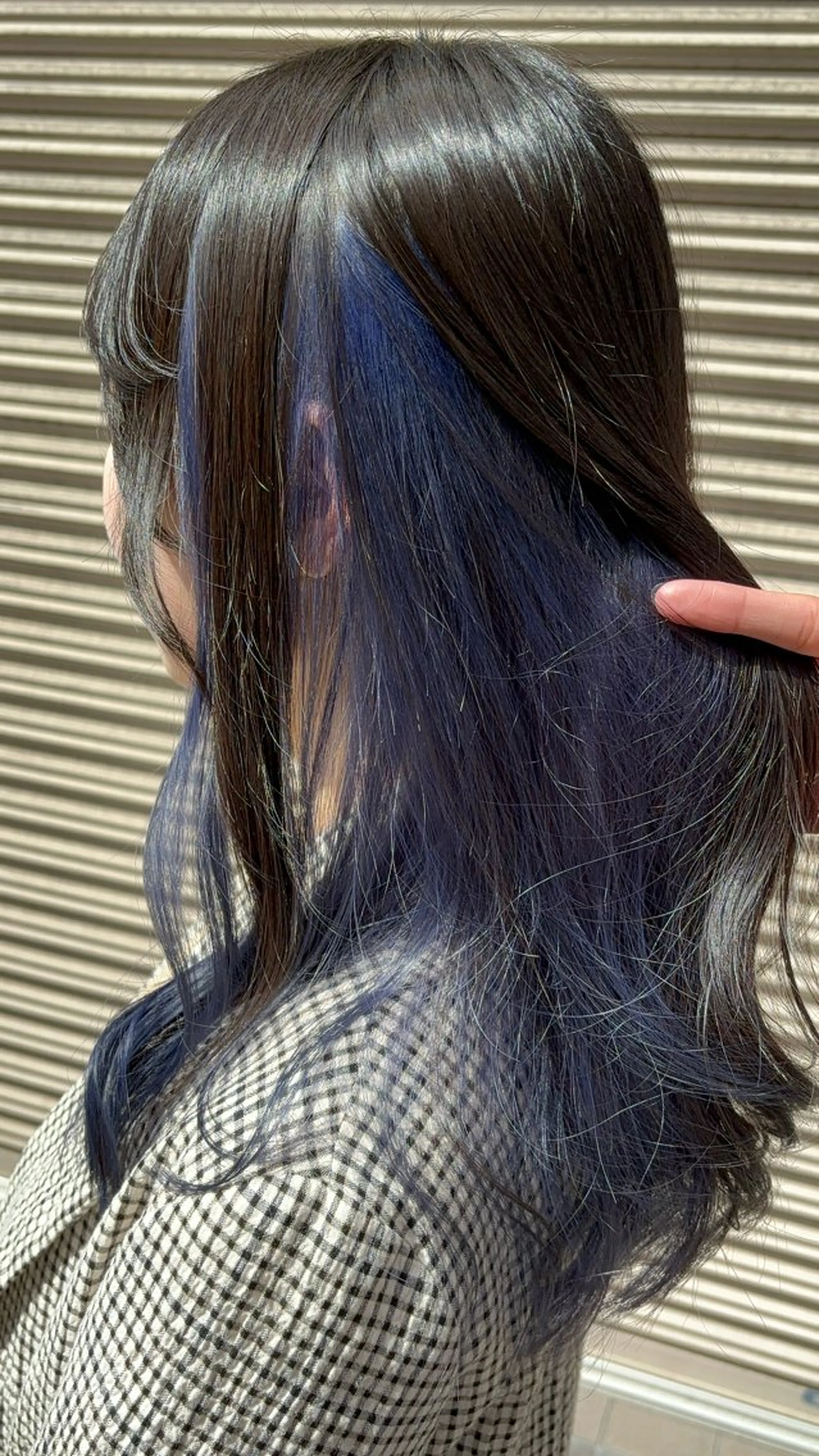 ロング カラー ブルーカラー インナーカラー ヘアカラー トリートメント DOTE hair make【ドォート】所属・限界オタク美容師 💜Natsuki☁のヘアスタイル