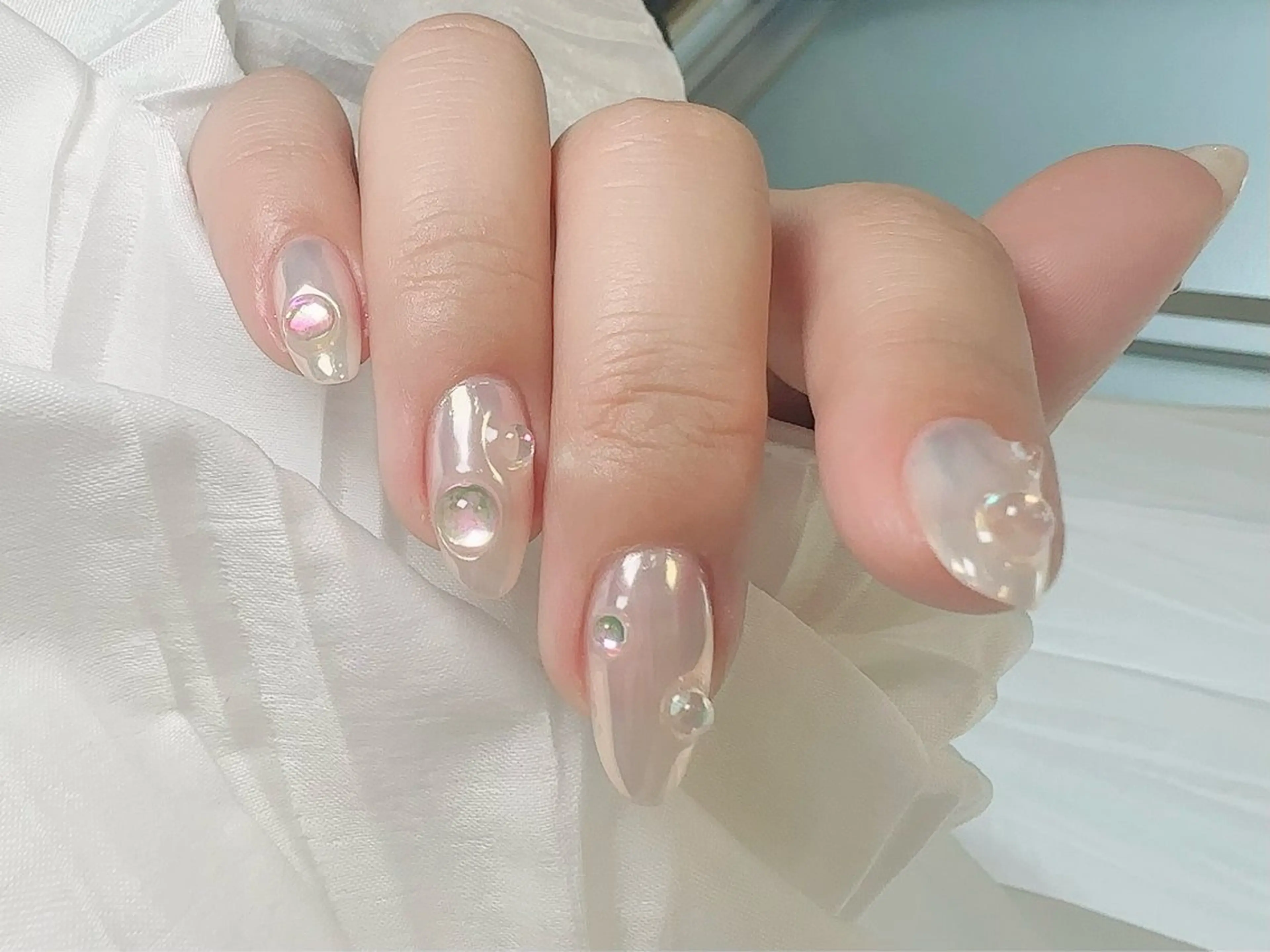 ネイル クリアネイル フットネイル フレンチネイル ジェルネイル 韓国ネイル ハンドネイル ハンドケア nail salon Feerieのネイルデザイン