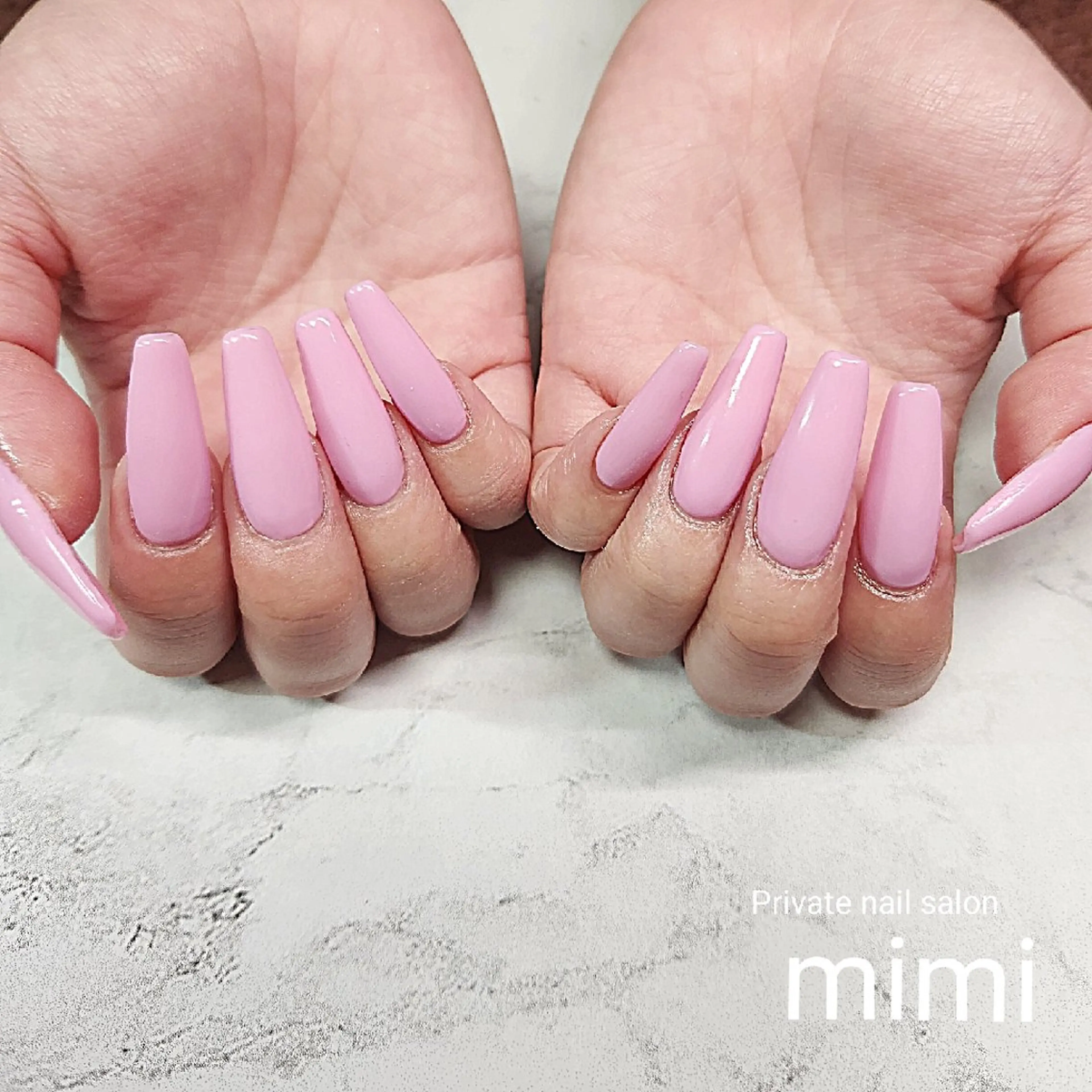 ネイル マットネイル ワンカラーネイル パステルネイル ピンク スカルプネイル ハンドネイル 博多ネイル ｍｉｍｉのネイルデザイン