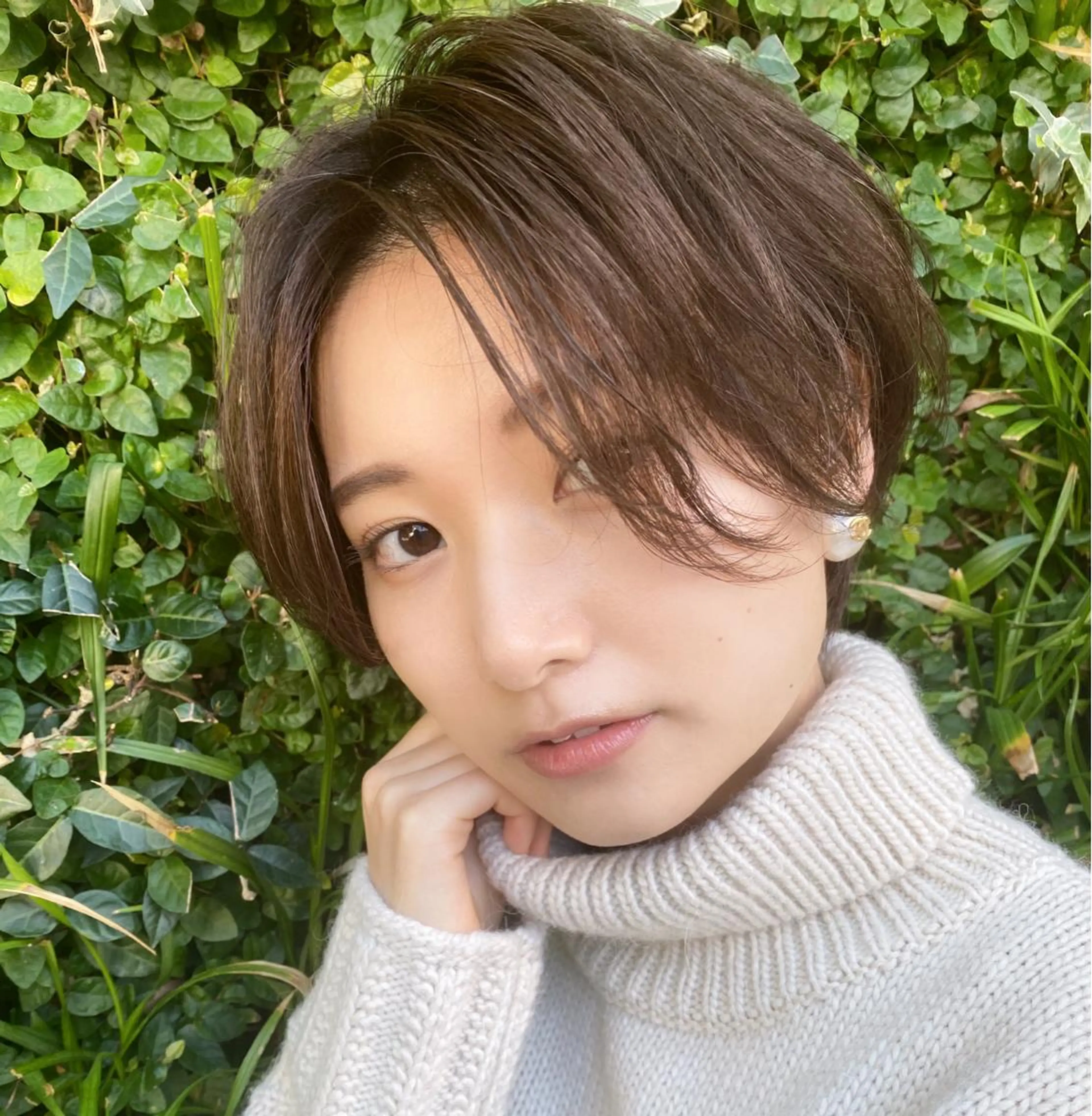 ショート カラー ブラウンカラー ココアブラウン ショートヘア カット ヘアカラー トリートメント 山崎 雄太のヘアスタイル