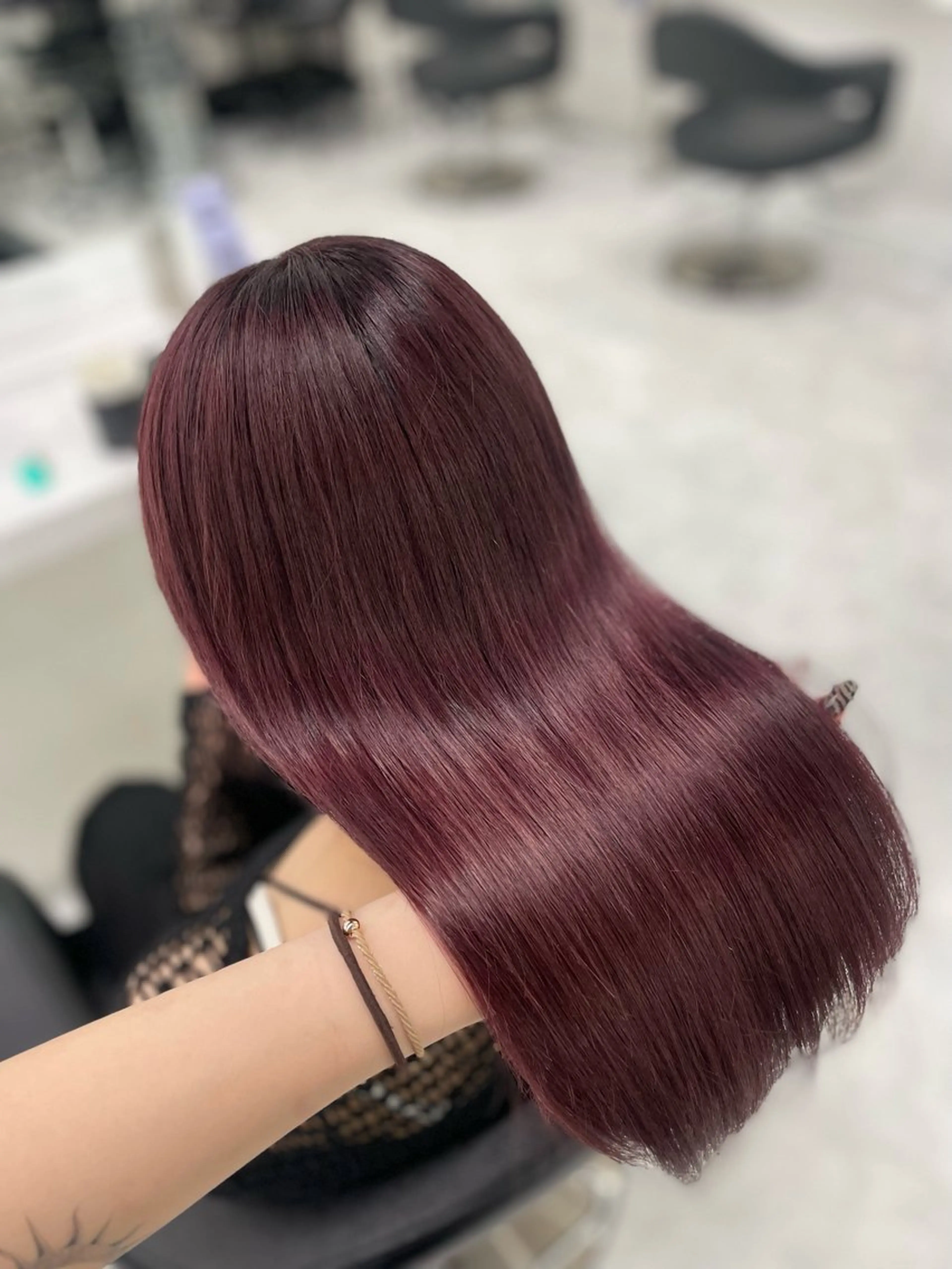 ロング カラー ヘアカラー トリートメント ハイトーン🤍ブロン ド🤍MISAKIのヘアスタイル