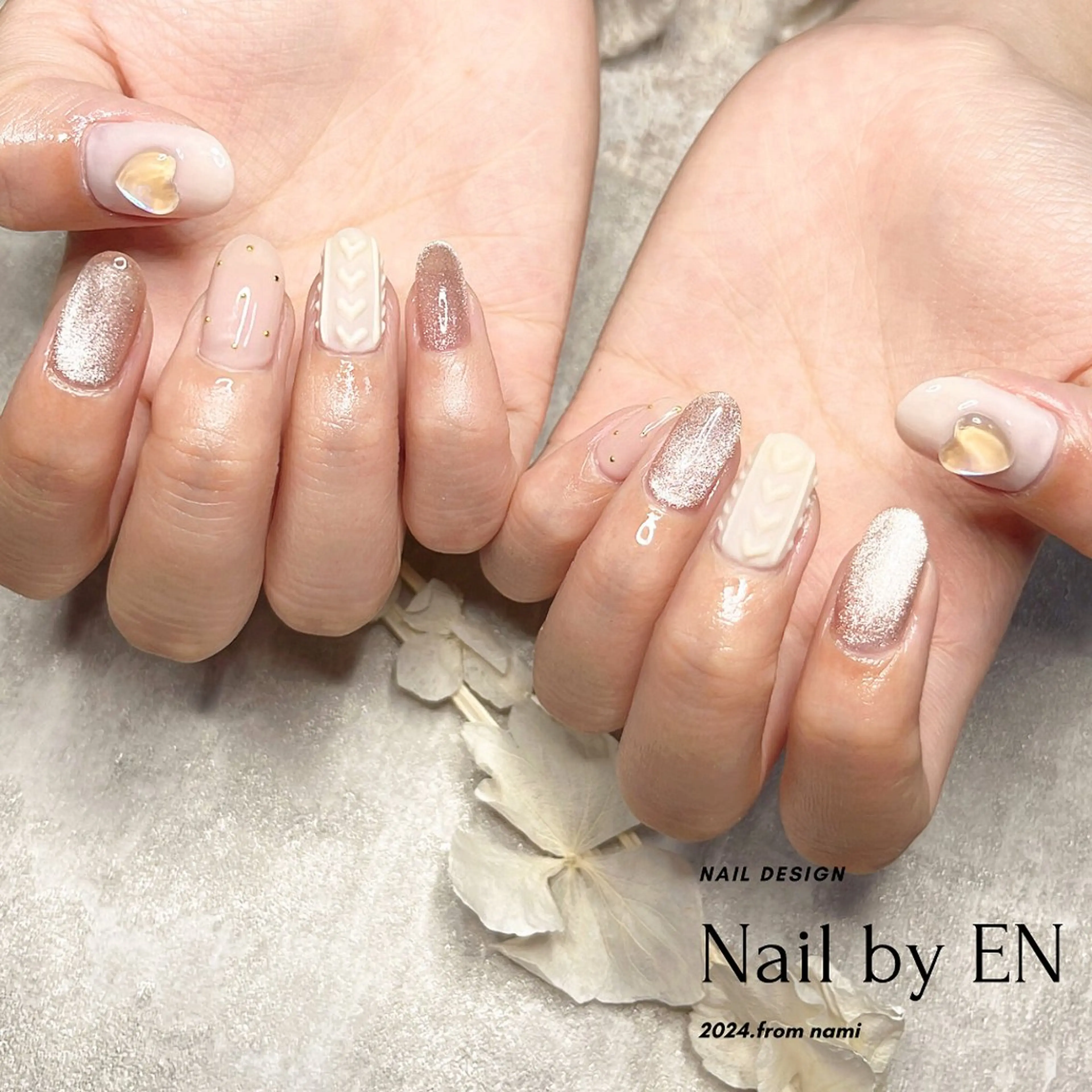ネイル バレンタイン Nail&Wax by ENのネイルデザイン