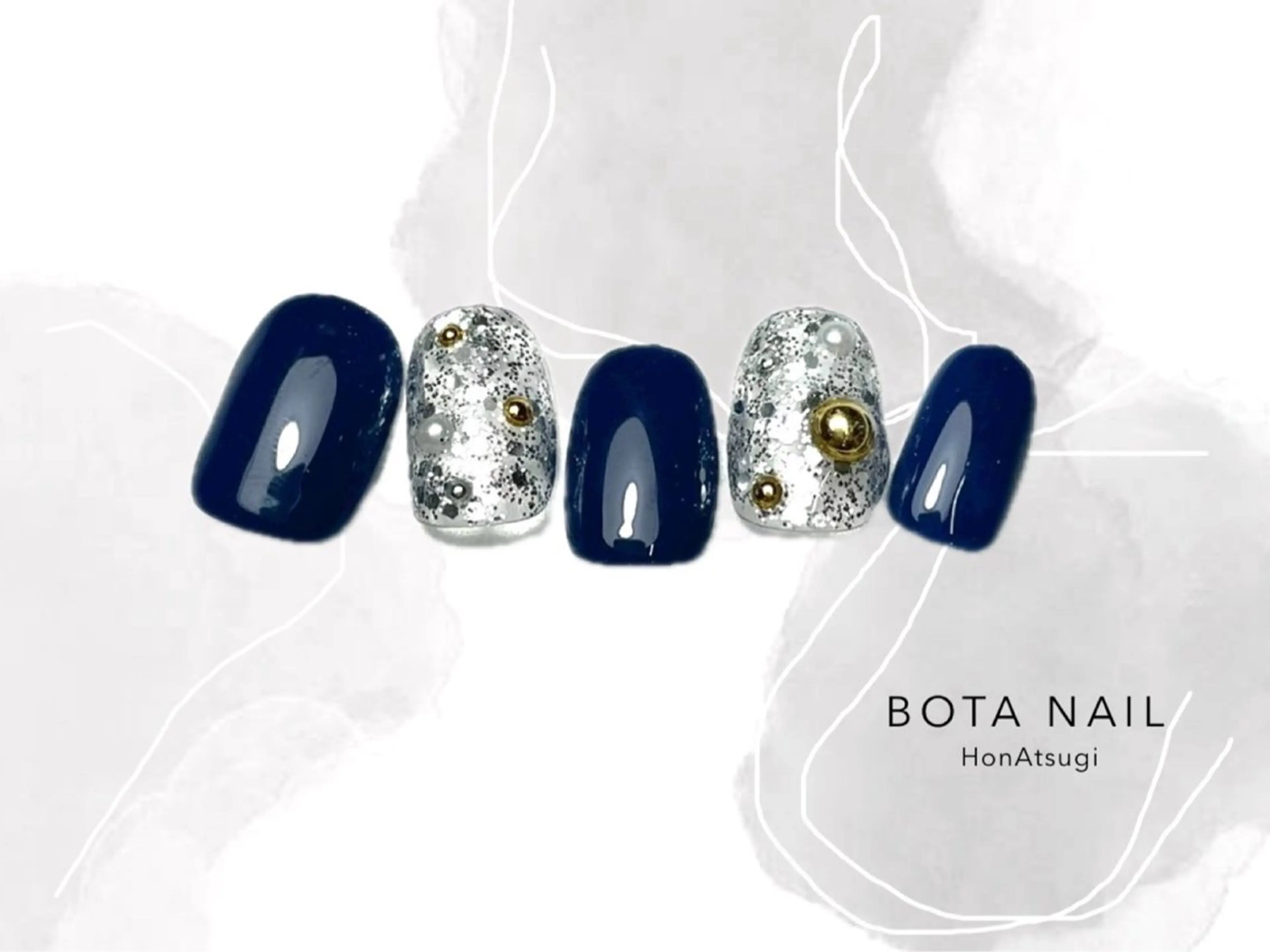 ネイル ハンドネイル BOTA NAIL UMIのネイルデザイン