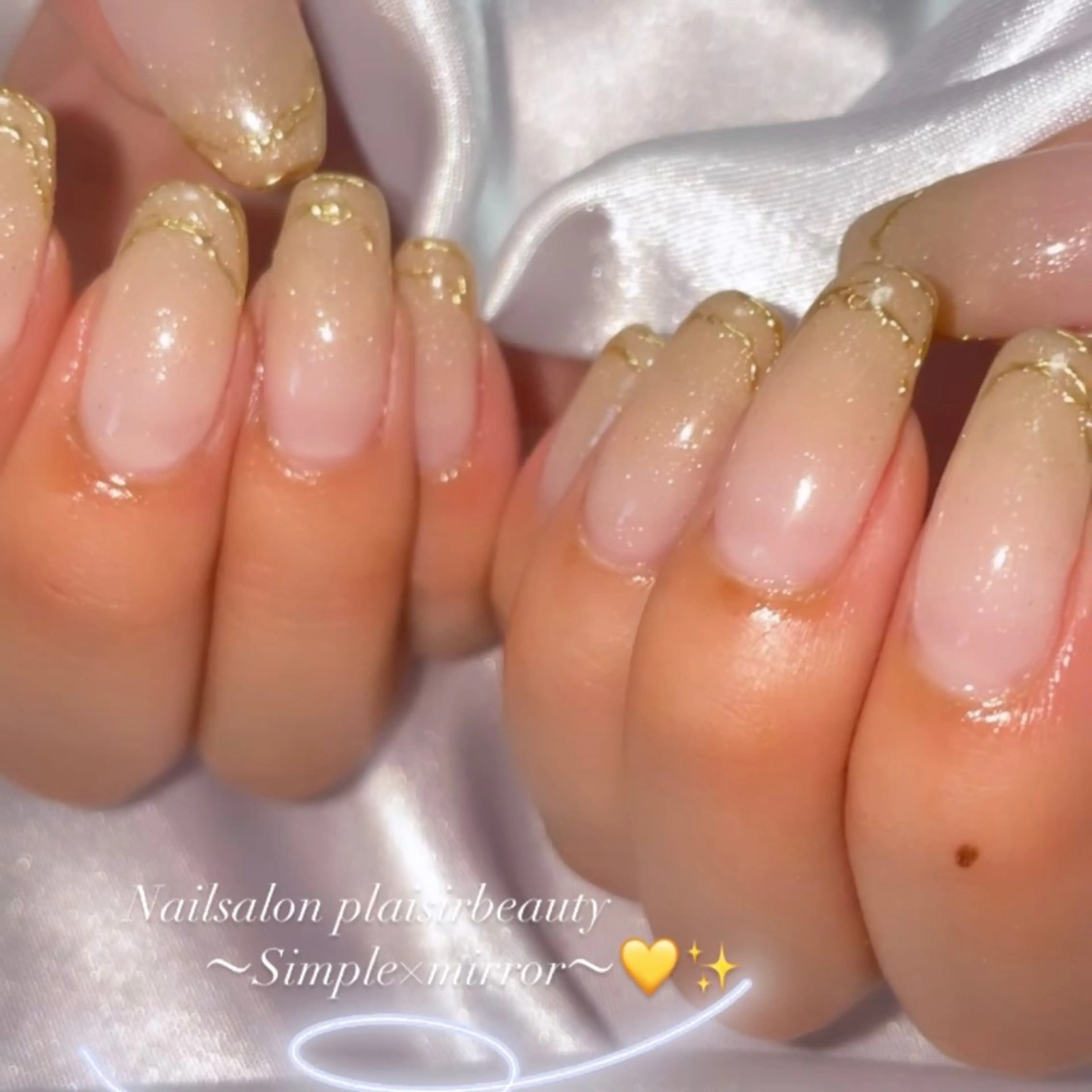 ネイル 夏ネイル ワンホンネイル ハンドネイル ☃️Nobody_ Renのネイルデザイン