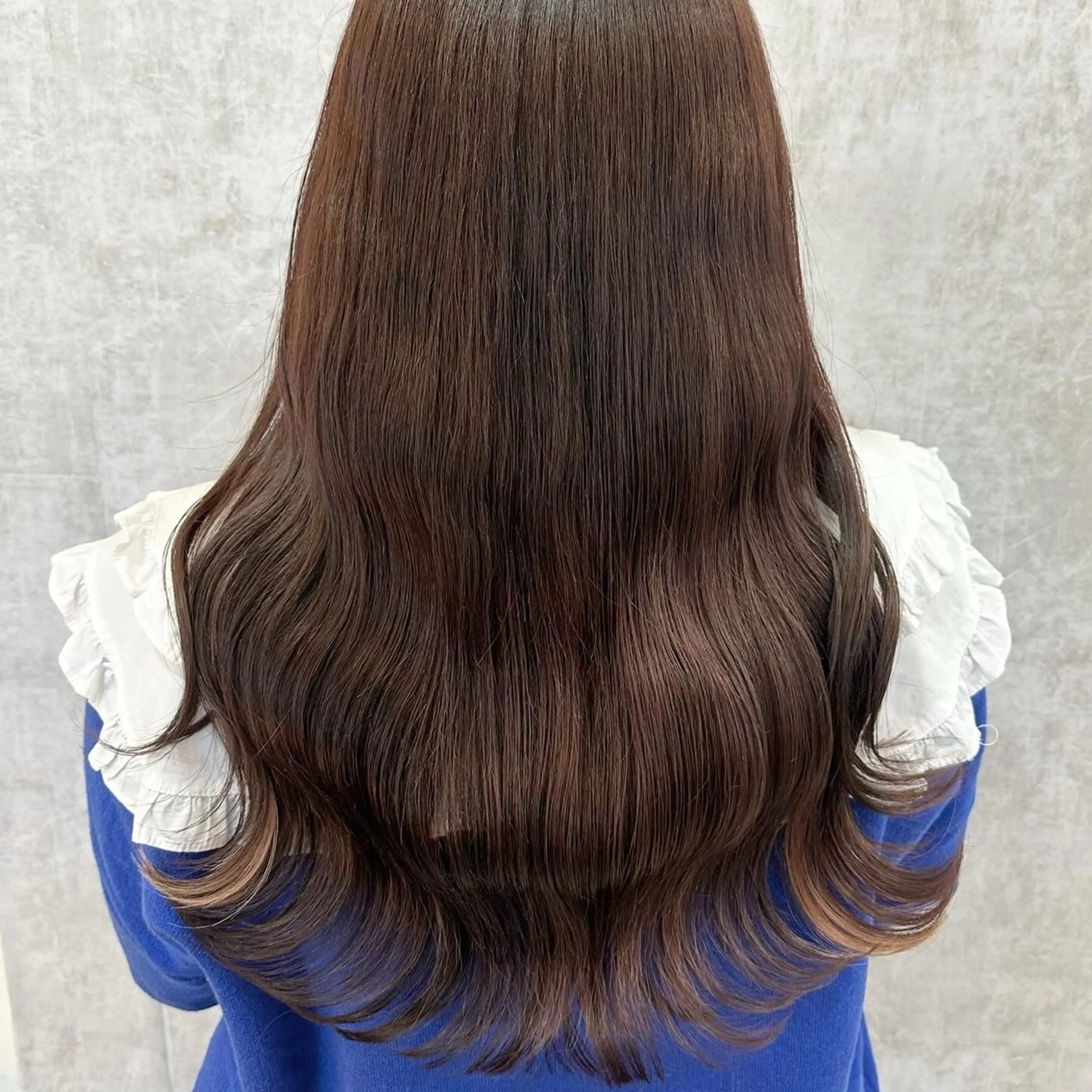 ロング カット ヘアカラー トリートメント すぐ予約OK💕 シールエクステのヘアスタイル