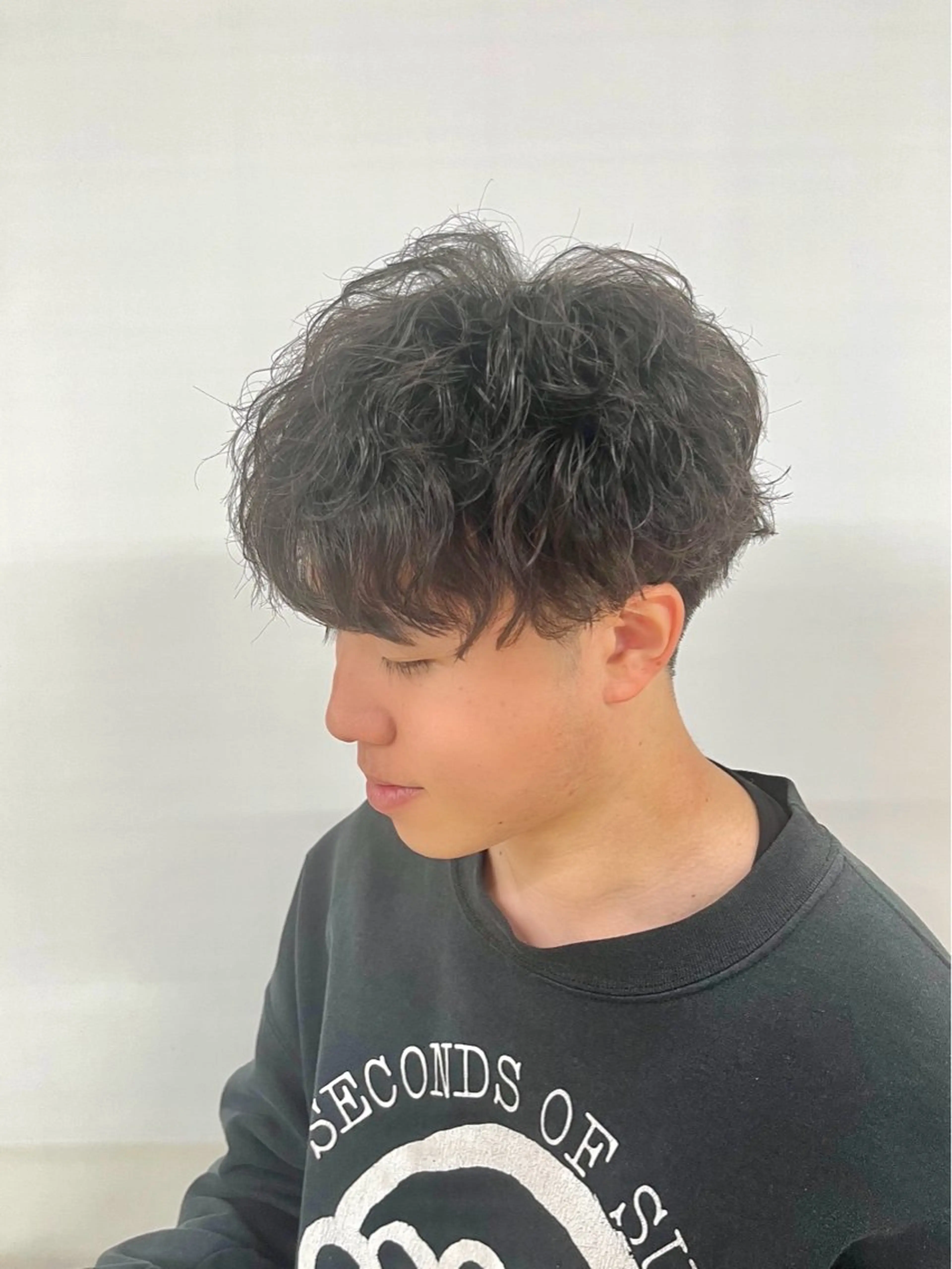 ショート パーマ メンズ カット パーマ メンズ特化/パーマ/ 髪質改善　高野奨馬のヘアスタイル