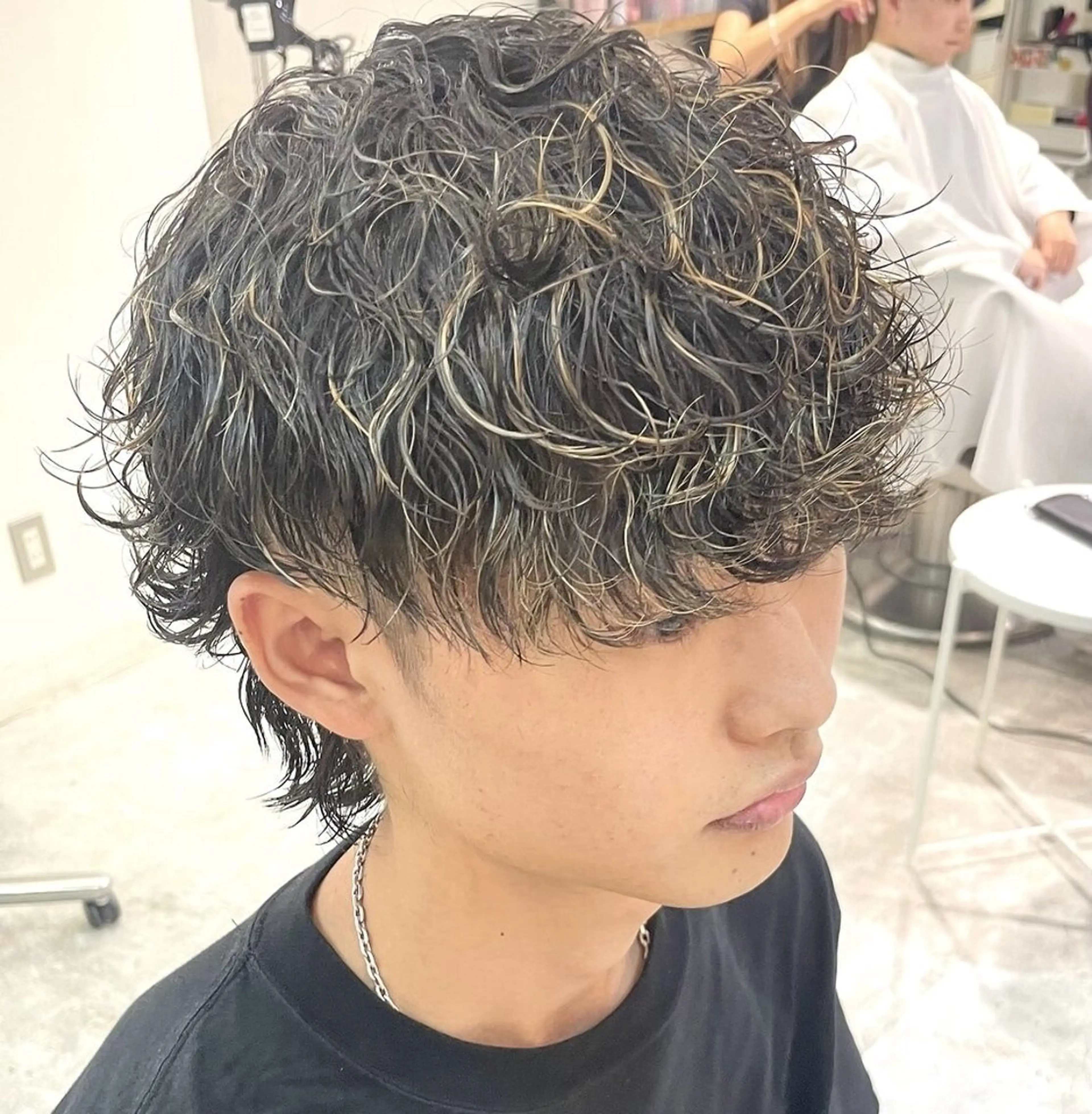 👾👾men's刈り上げマッシュ＋ツイストスパイラルパーマ👾👾の写真