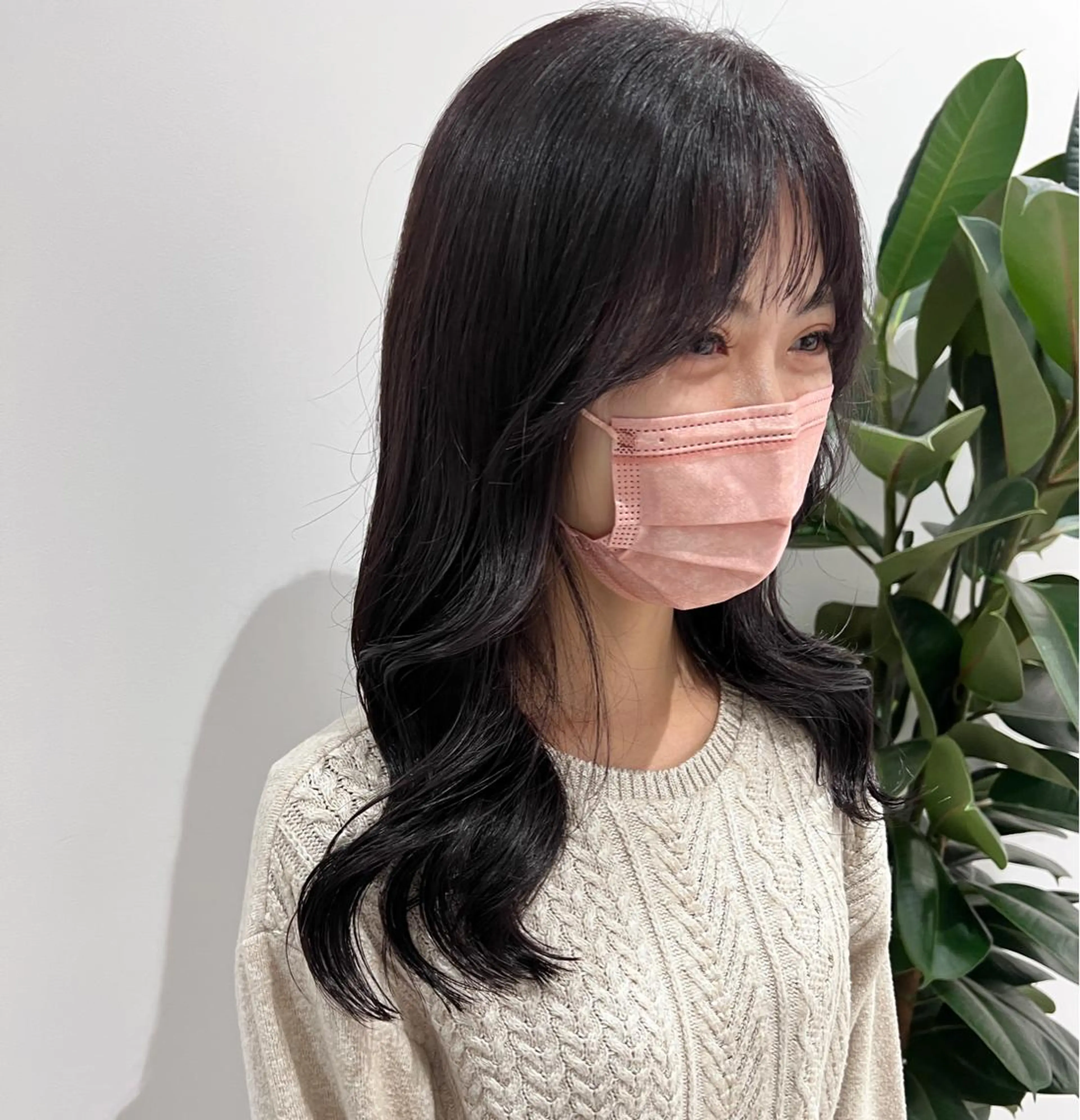 ミディアム カラー カット ヘアカラー トリートメント ally hairsalon所属・Emi .のヘアスタイル