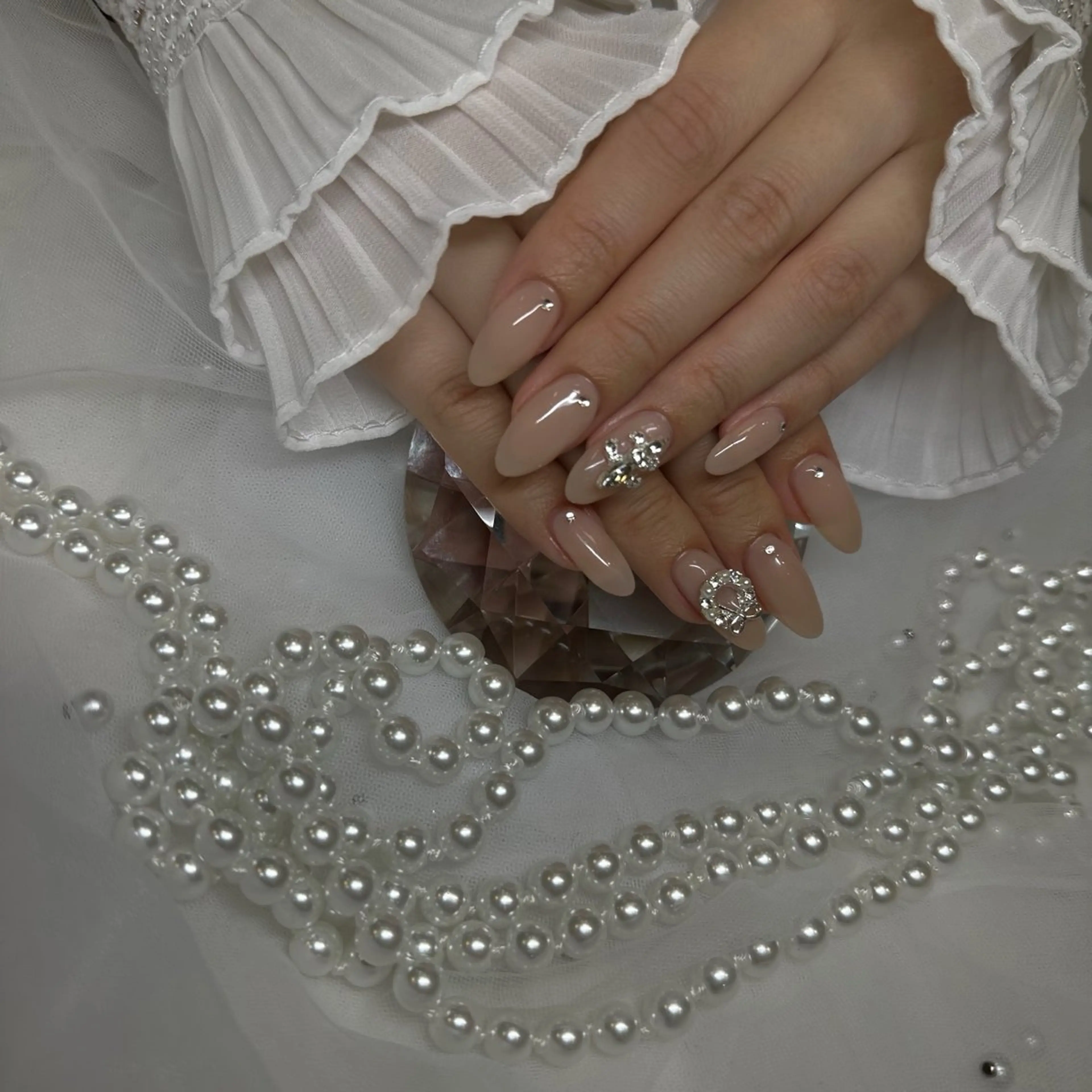 ネイル ストーンネイル ハンドネイル Charme by figaro Rioのネイルデザイン