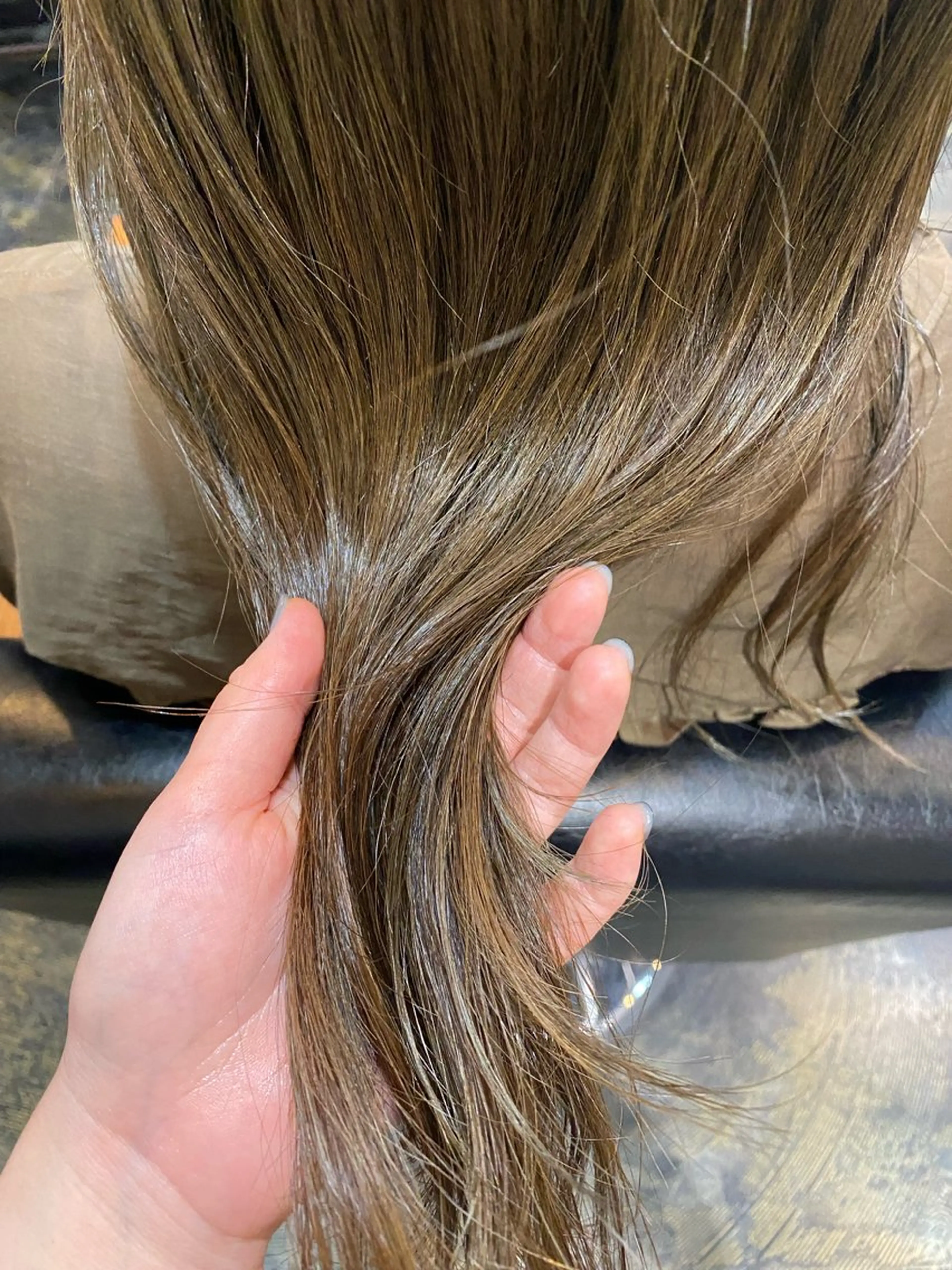 ロング カラー カット ヘアカラー トリートメント くすみカラー♡ Yuukaのヘアスタイル