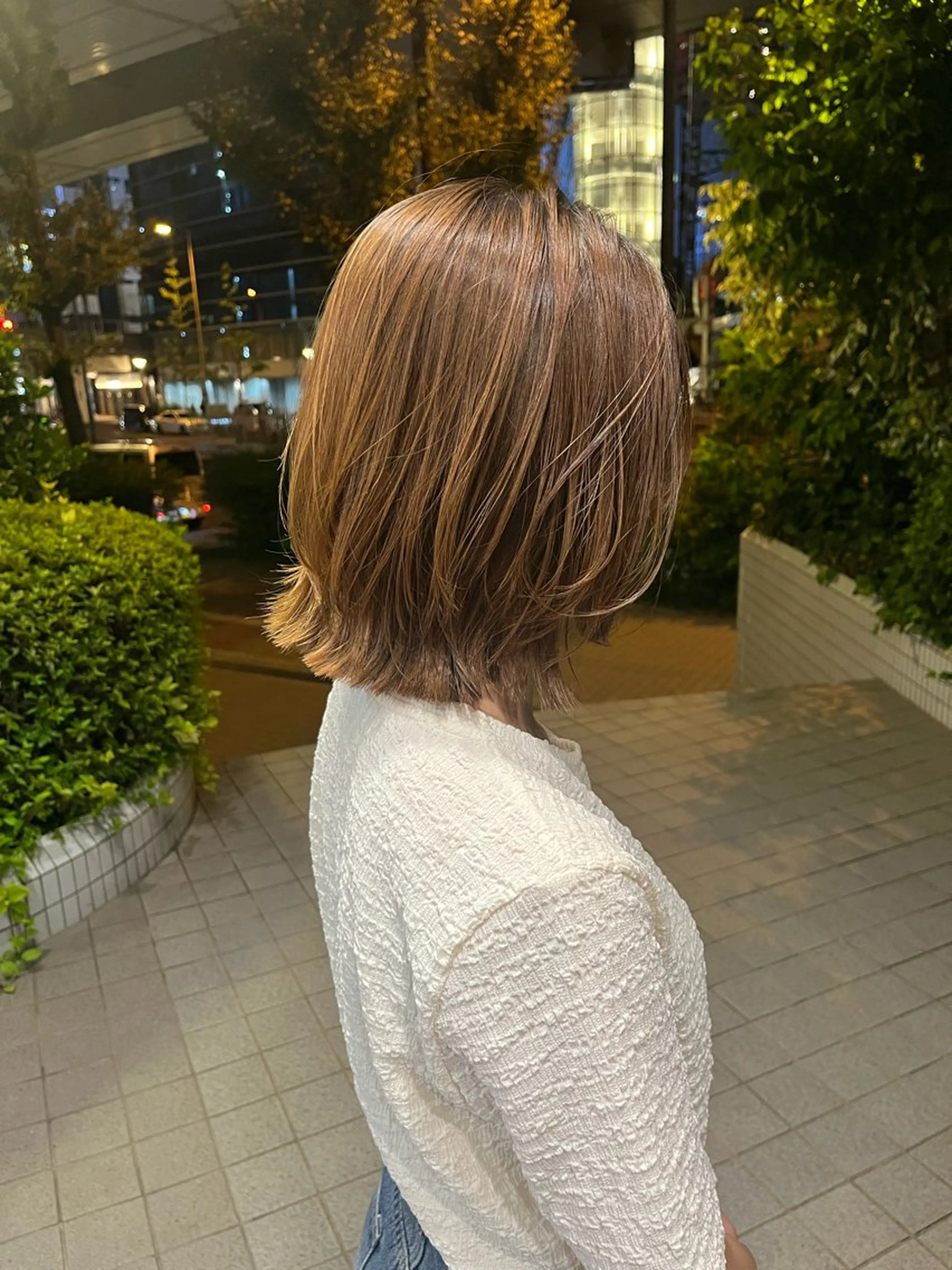 ミディアム ボブ レイヤーカット カット 梅田美容室/カット /Maoのヘアスタイル