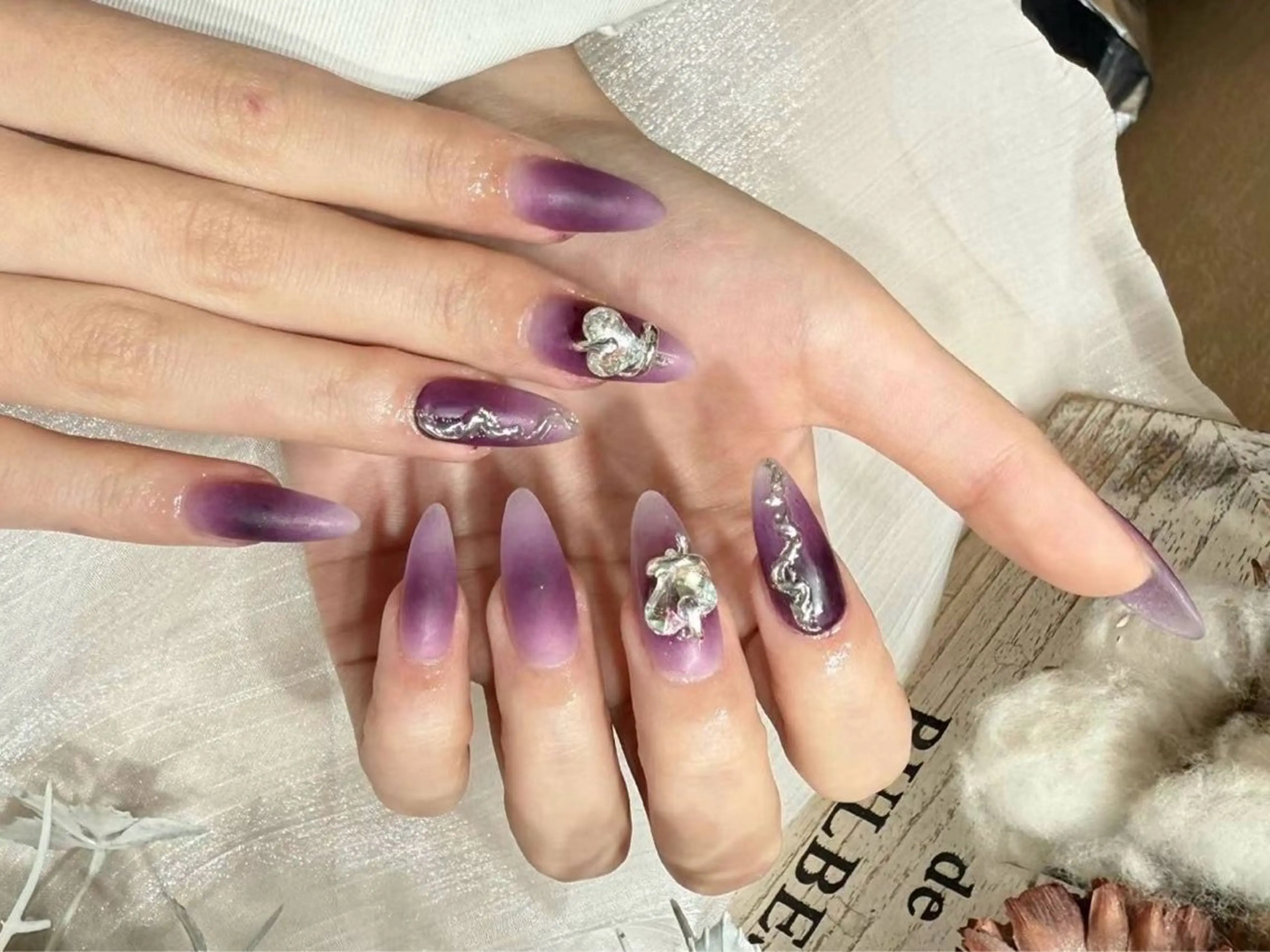 ネイル アートネイル フットネイル ジェルネイル マグネットネイル ミラーネイル Babarla nailのネイルデザイン