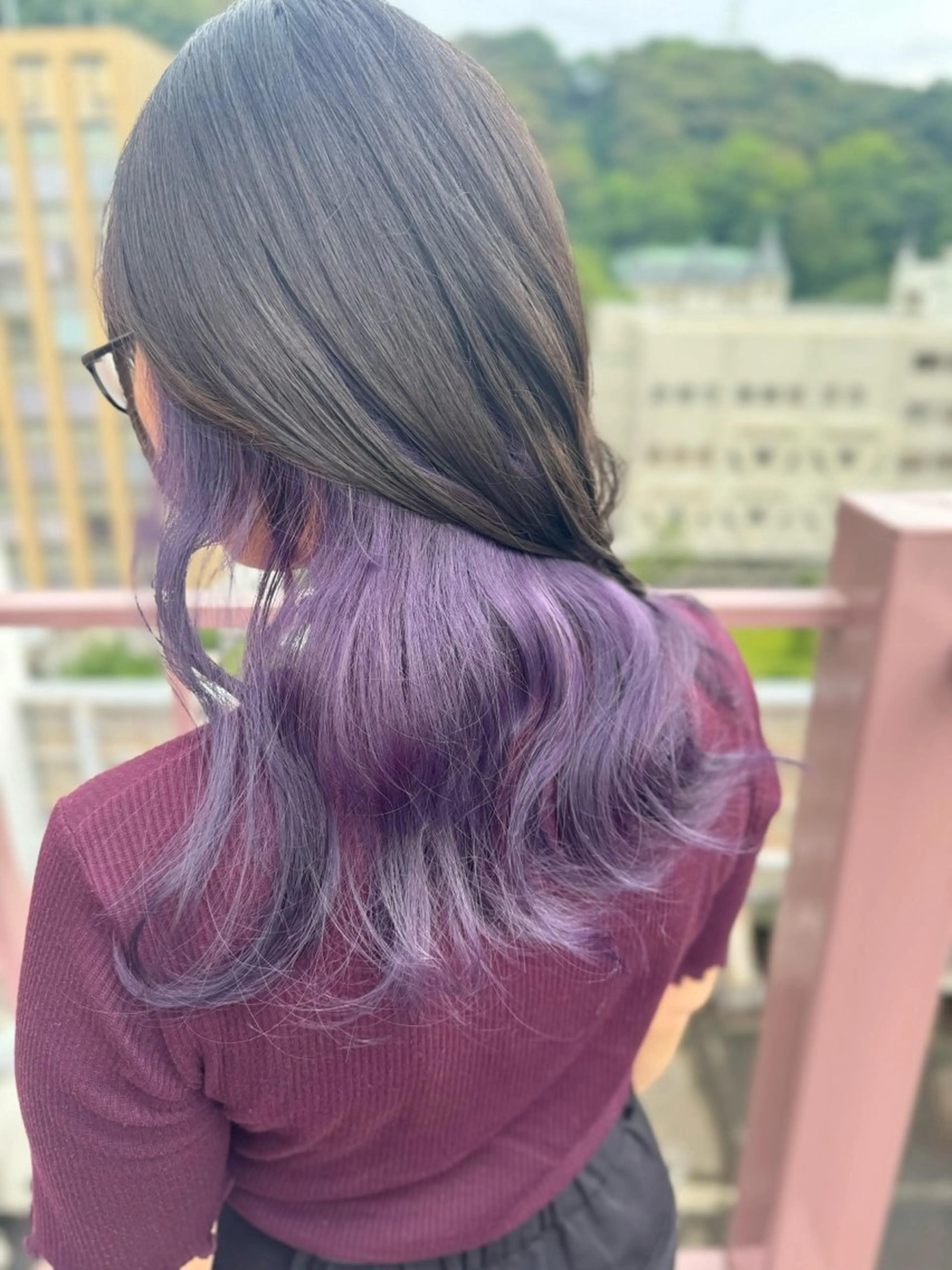 セミロング カラー ラベンダーカラー ヘアカラー Viage （ビアージュ）のヘアスタイル