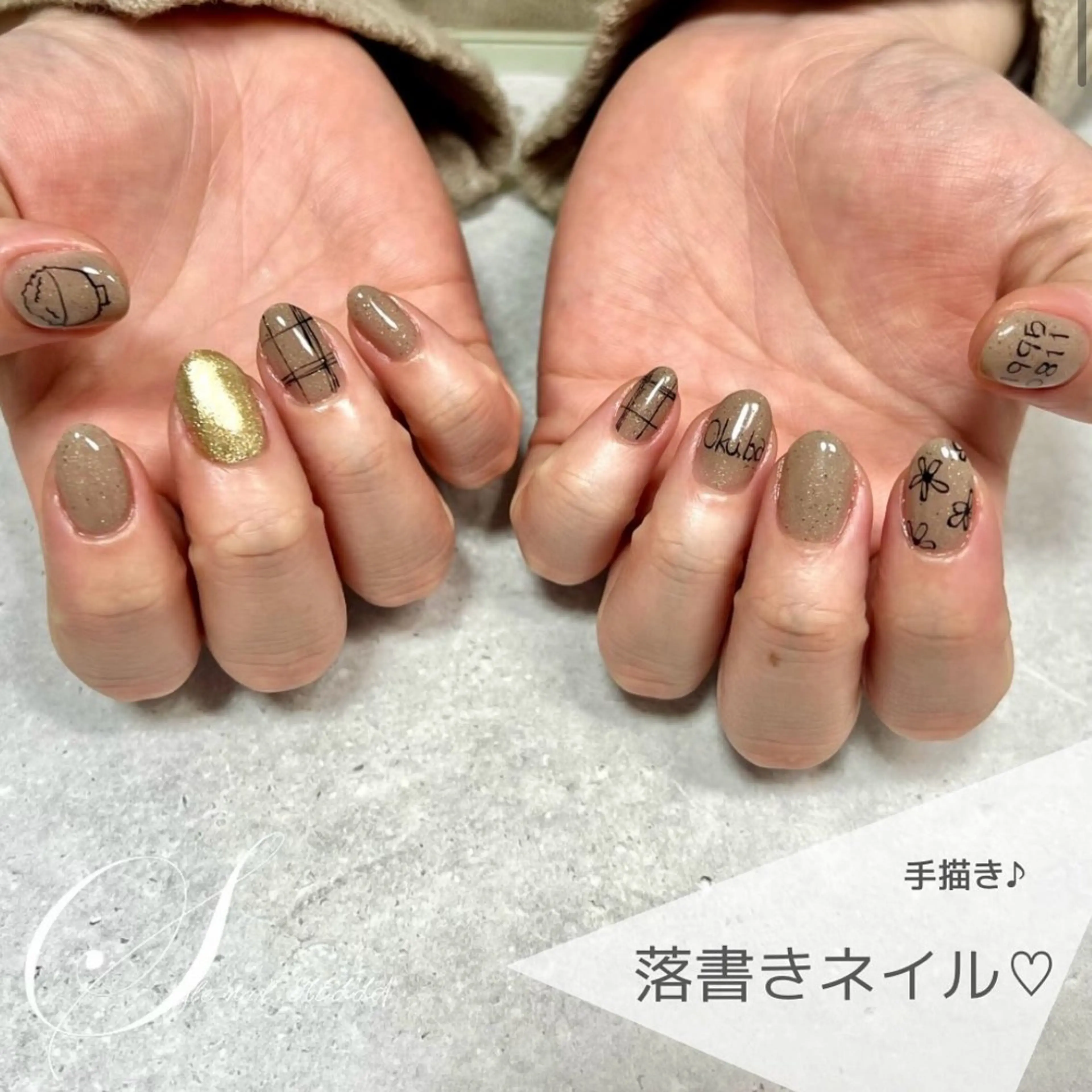 ネイル アートネイル ハンドネイル ステラ marikominoのネイルデザイン