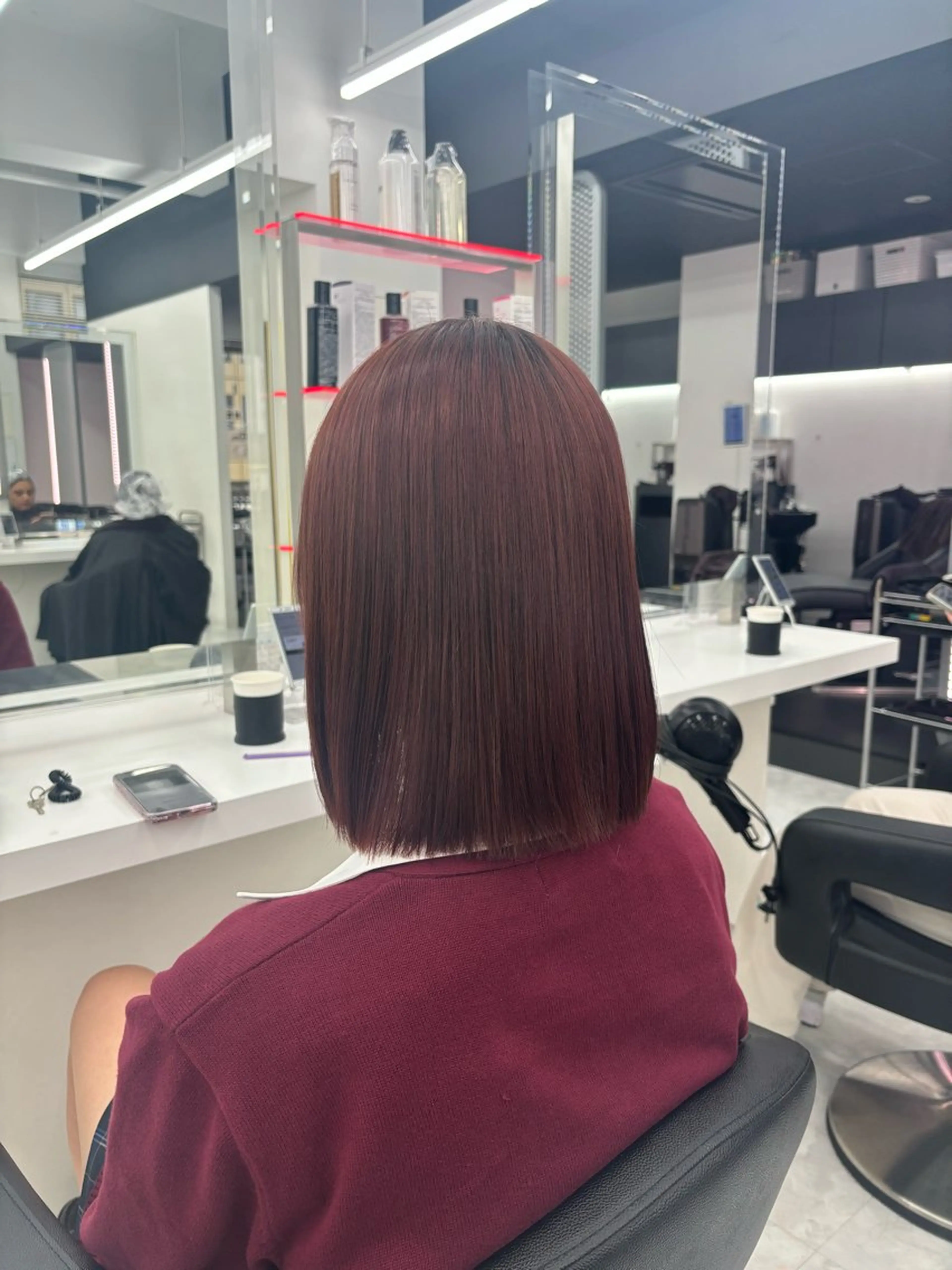 ミディアム カラー 🤍レイヤー/顔周り 暖色hirari🤍のヘアスタイル