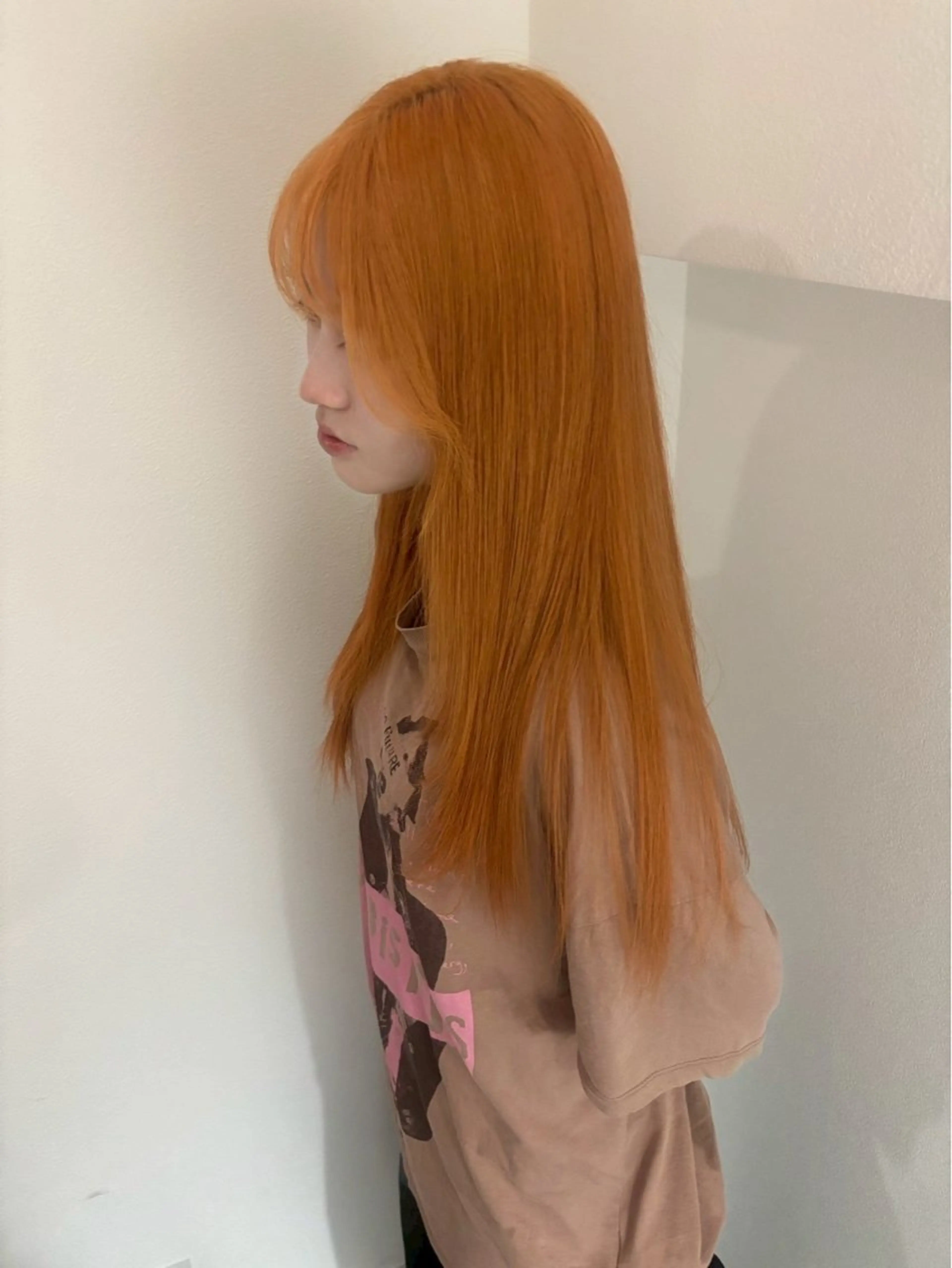 ロング ヘアカラー トリートメント MONIQA sakae所属・hina/ハイトーン /ピンクカラー🎀のヘアスタイル